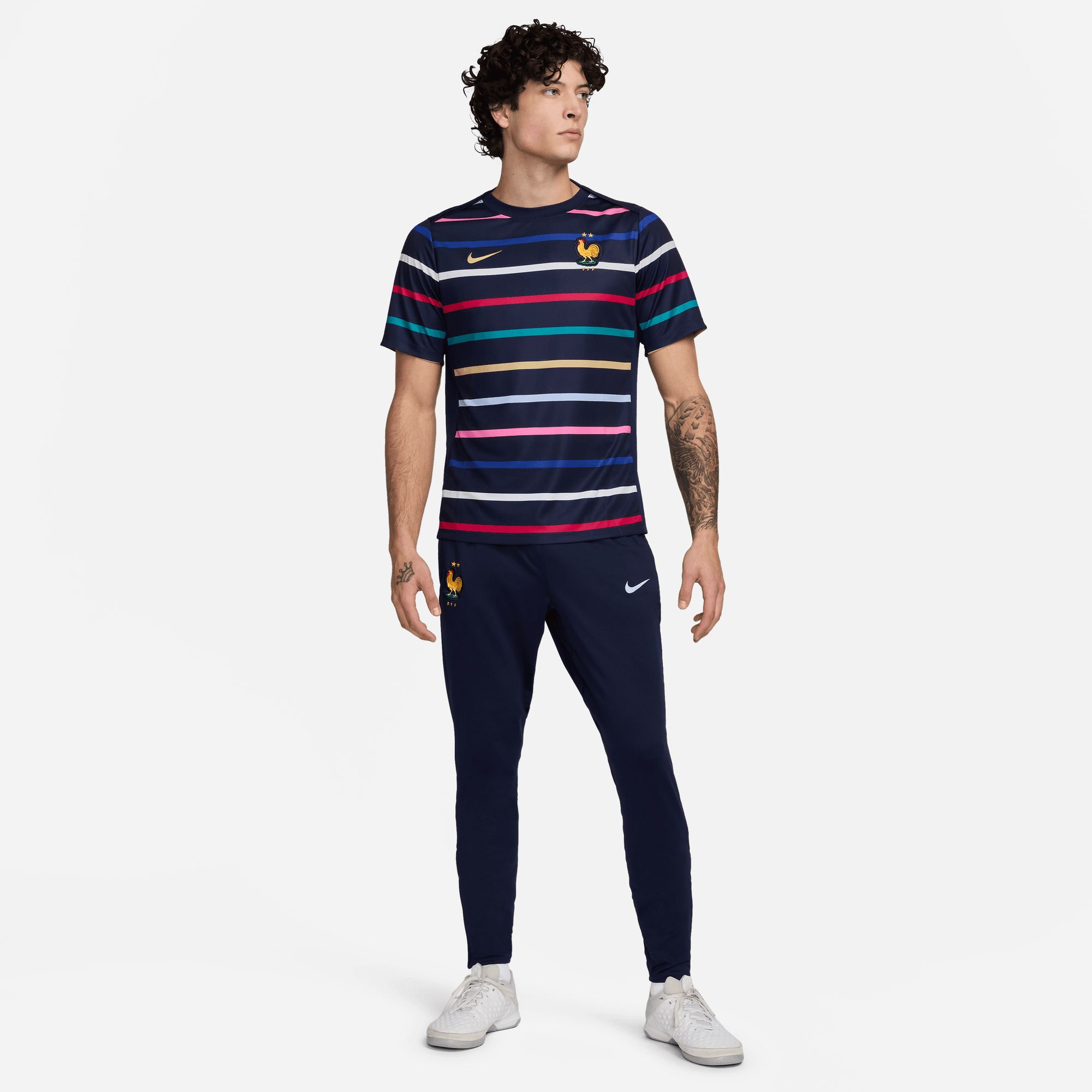 Nike Adult France 2024 Navy Prematch Jersey product image