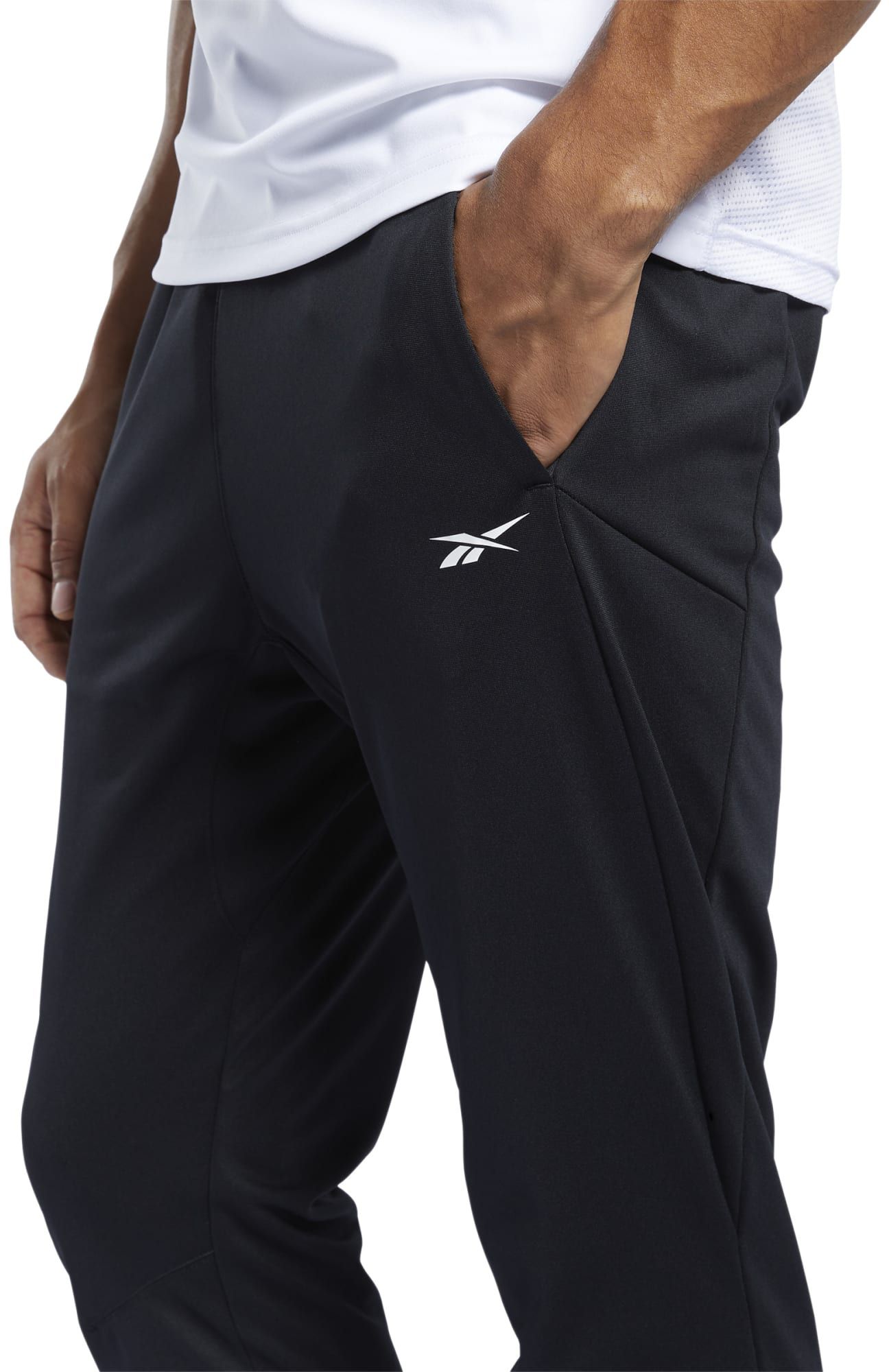 reebok slim fit track pants
