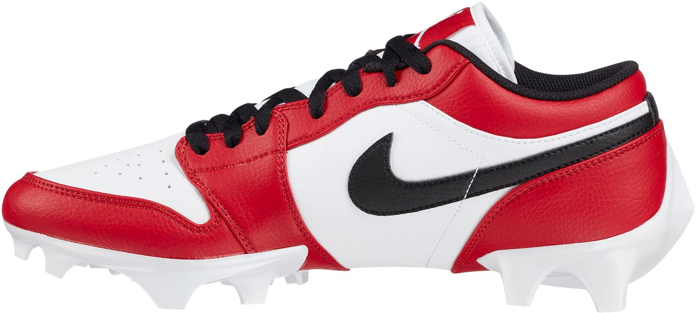 Red and white jordan football cleats online