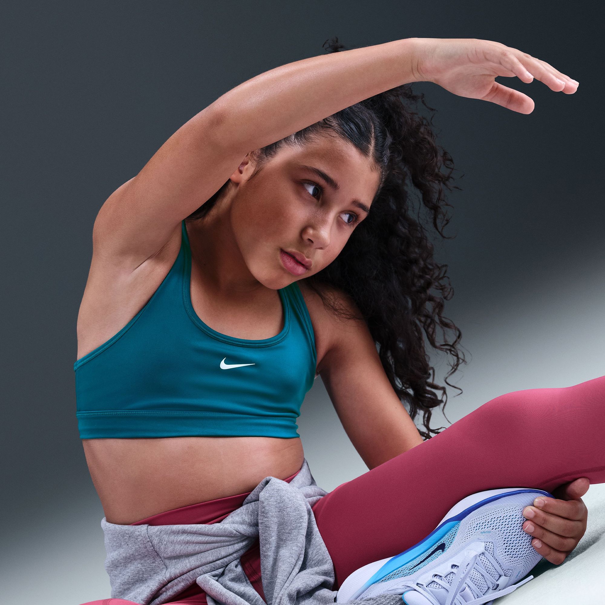 Nike Girls' Pro Dri-FIT Swoosh Sports Bra product image