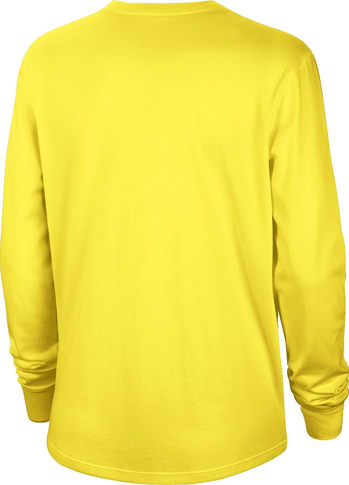 Nike Women's T-Shirt - Yellow - S