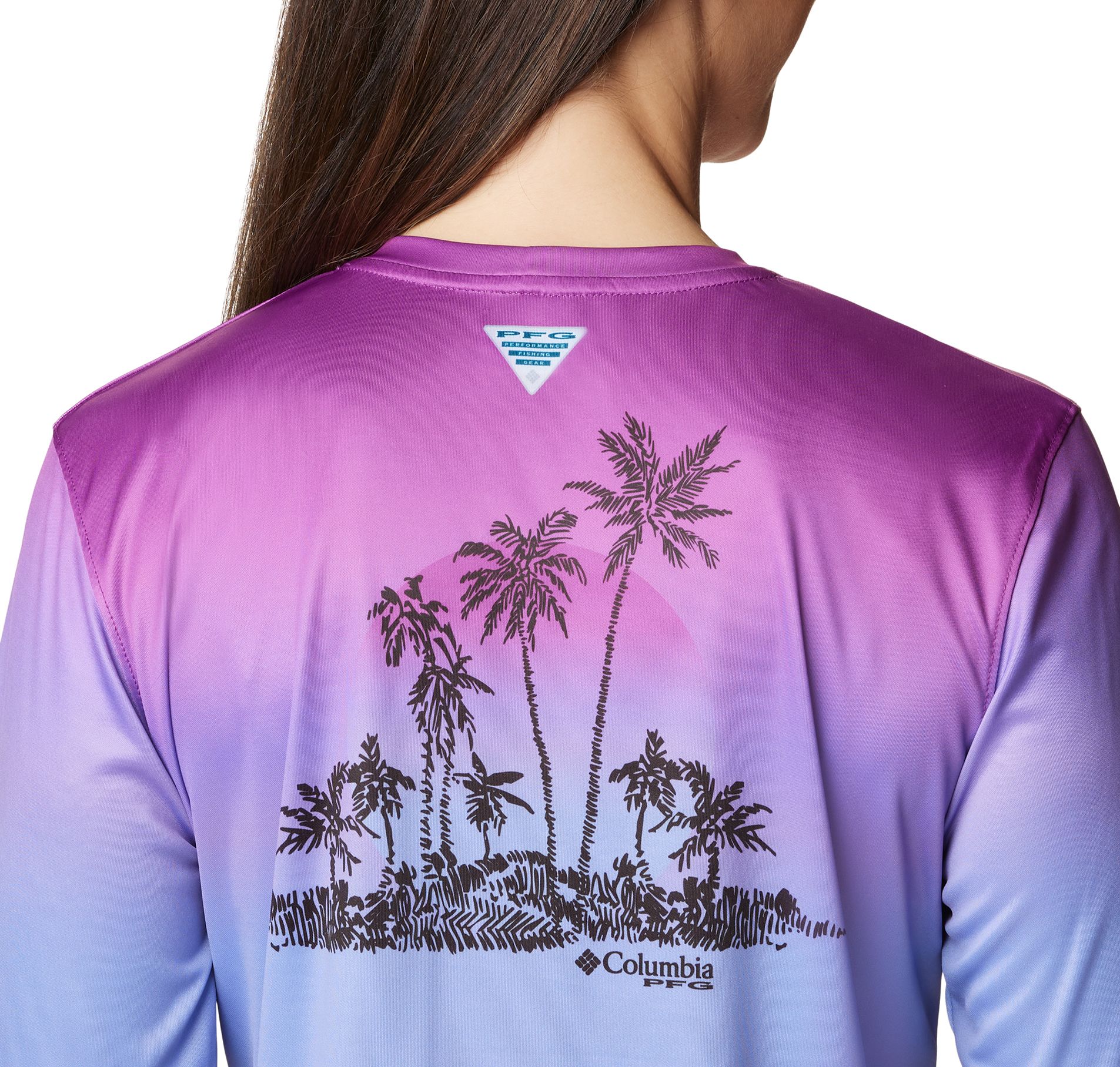 Dick's Sporting Goods Columbia Women's Tidal PFG Isle Rise Fade Long Sleeve  Shirt