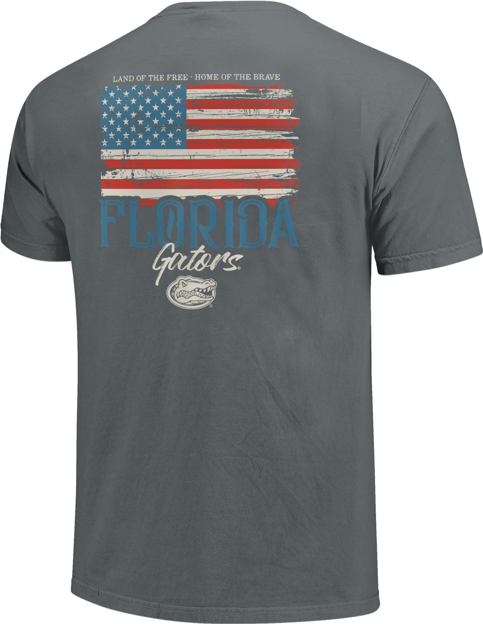 Image One Men's Florida Gators Grey Worn Flag T-Shirt product image