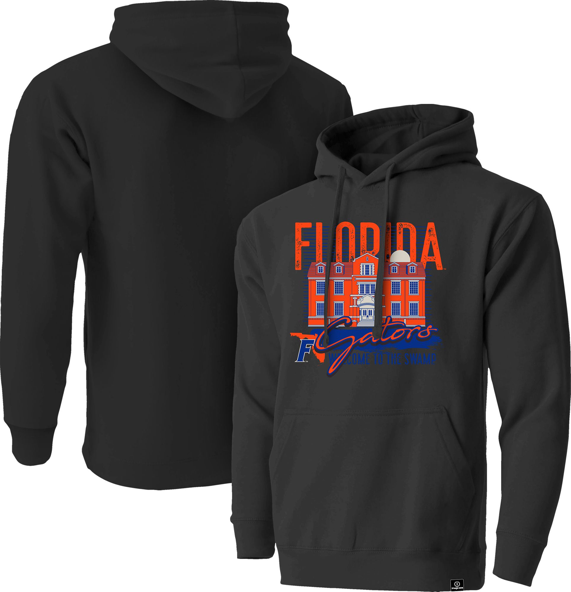 Image One Men's Florida Gators Grey Campus Scene Hoodie