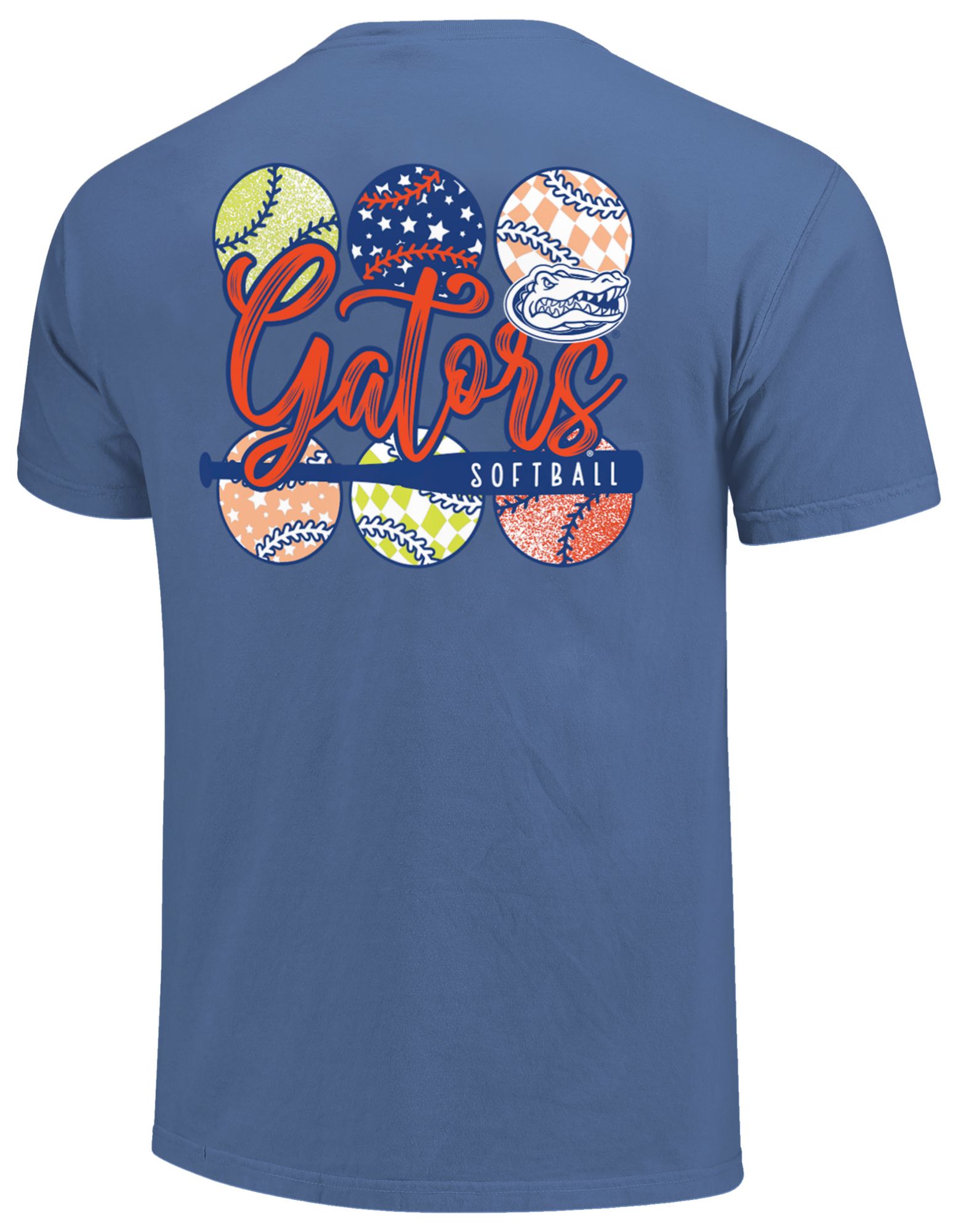 Image One Men's Florida Gators Blue Softball Stack T-Shirt product image