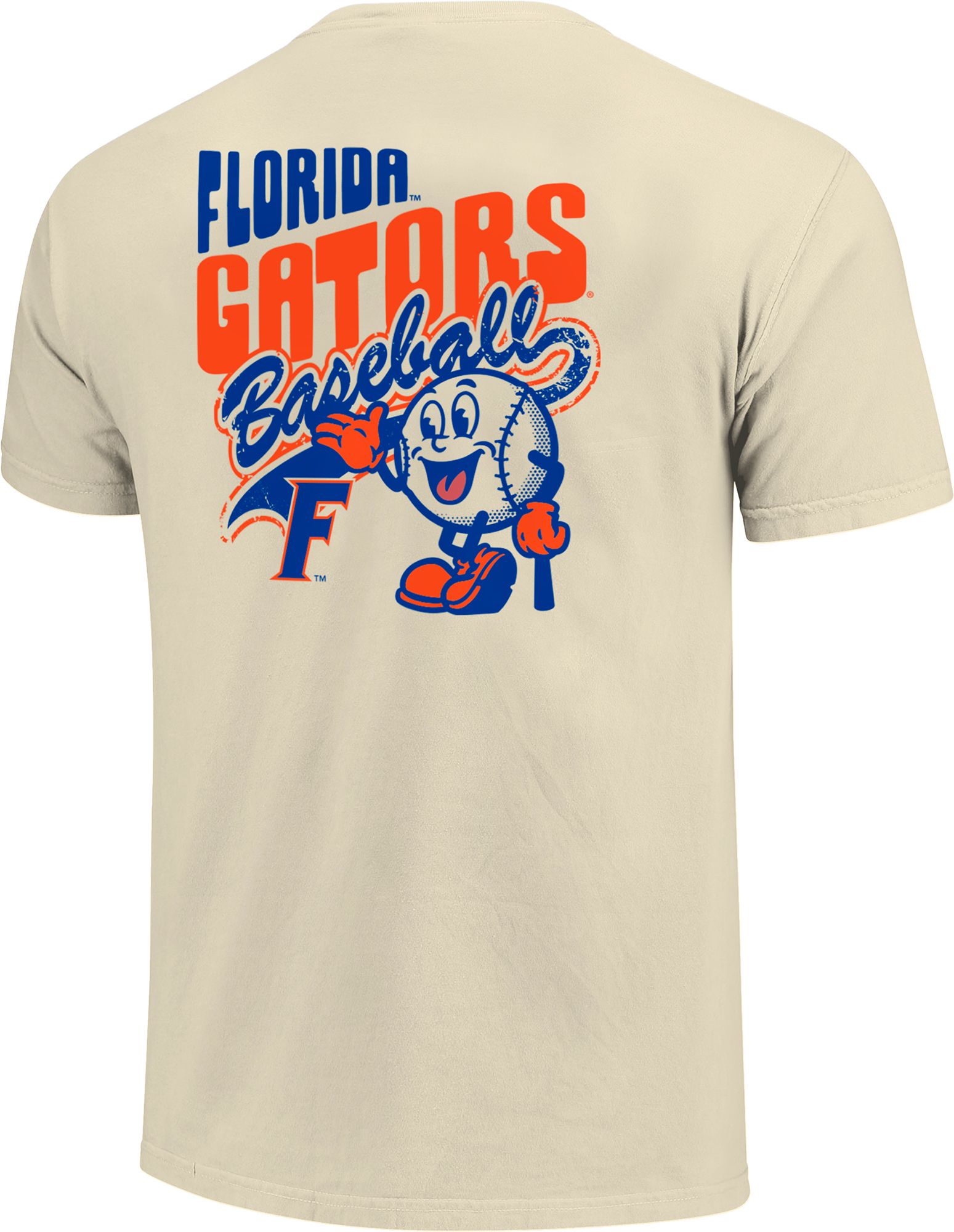 Image One Men's Florida Gators Ivory Retro Vibe Baseball T-Shirt product image