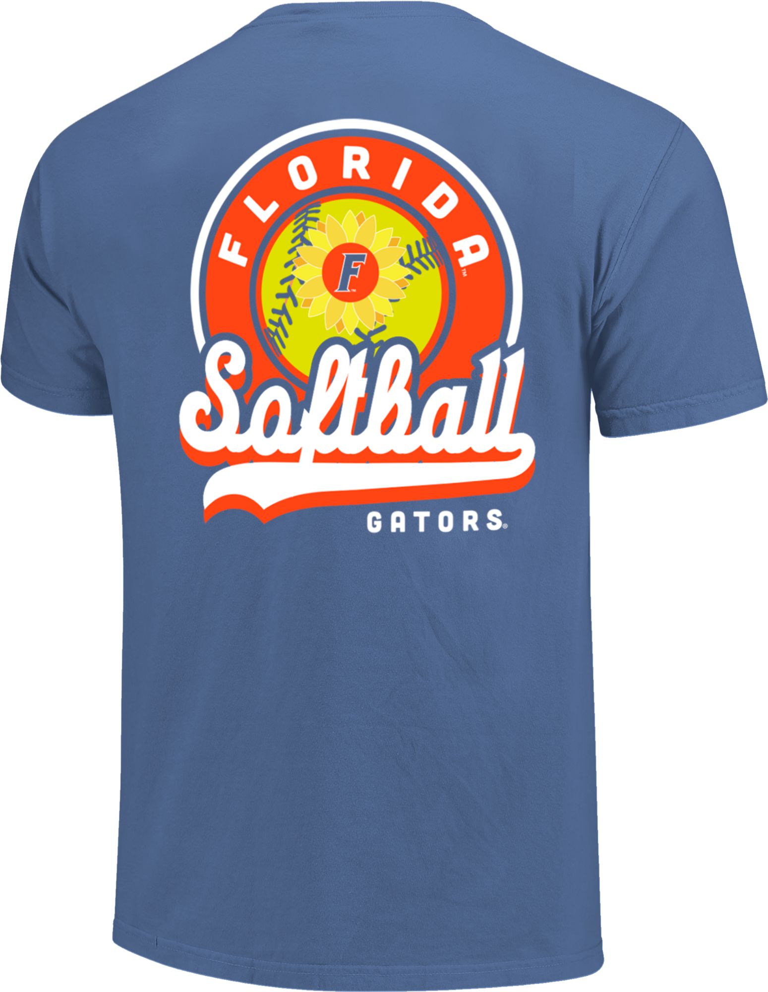 Image One Men's Florida Gators Blue Script Softball T-Shirt product image