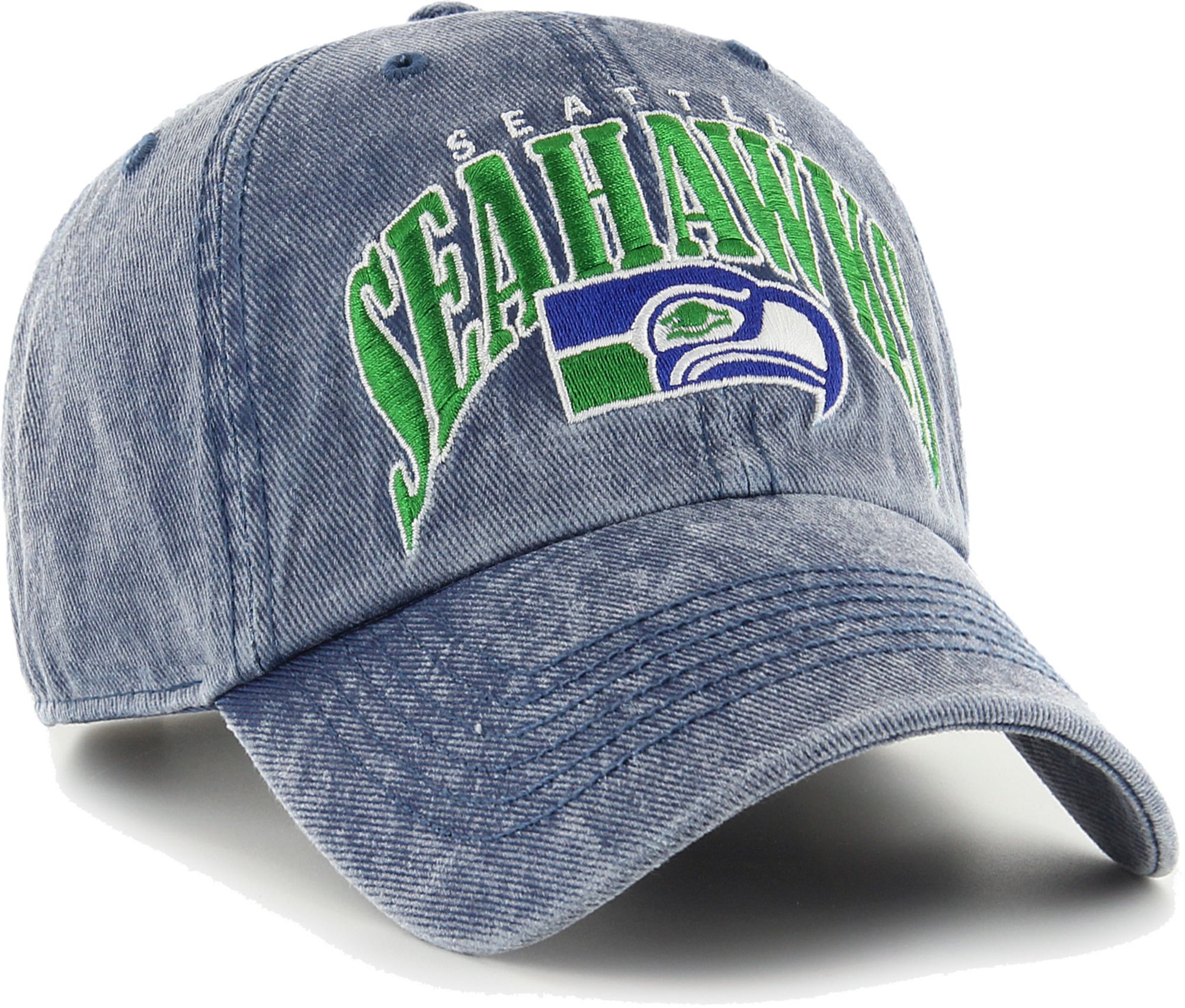 '47 Men's Seattle Seahawks Blue Apollo Throwback Adjustable Hat product image