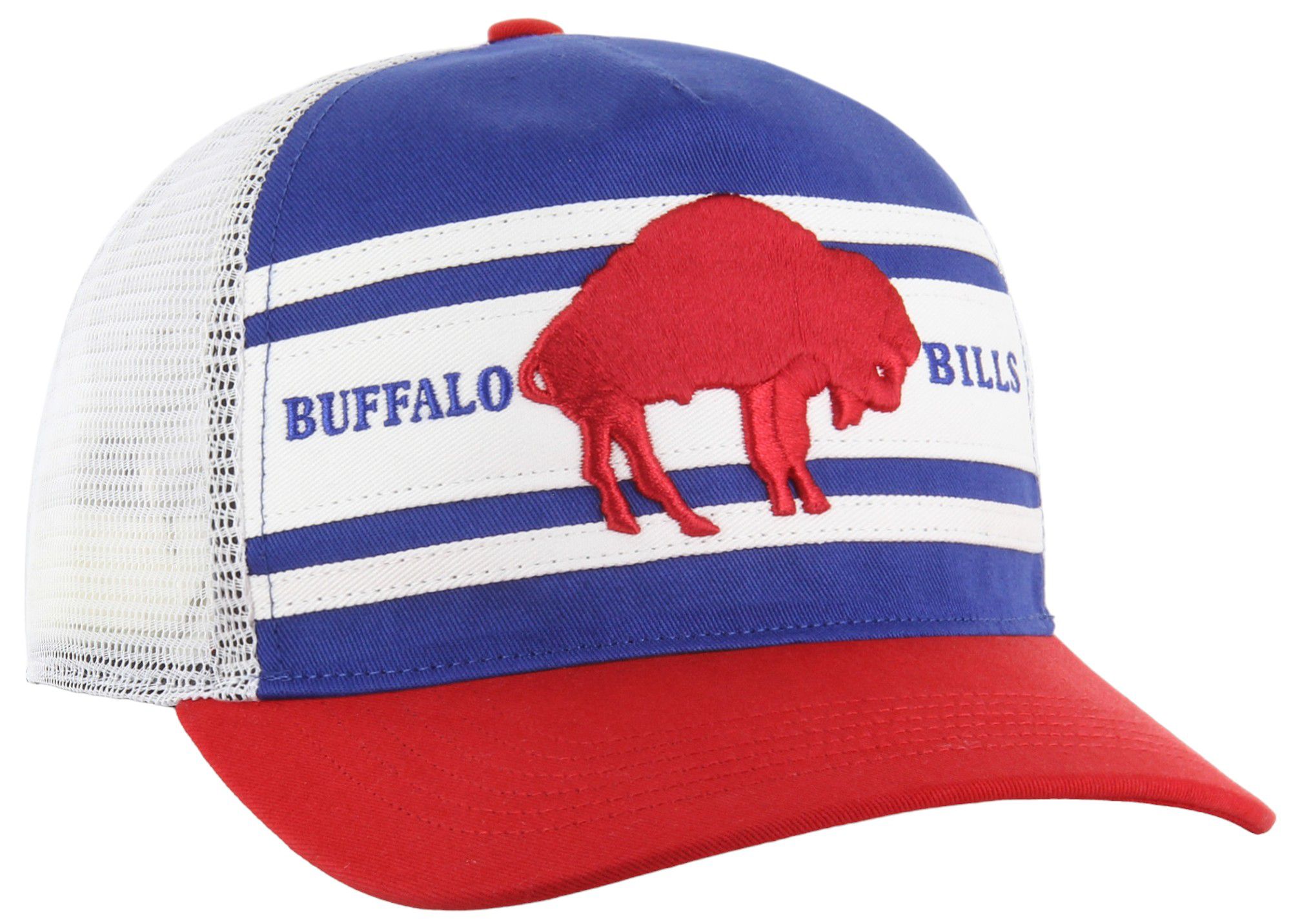 '47 Men's Buffalo Bills Super Stripe Hitch Royal Throwback Adjustable Hat product image