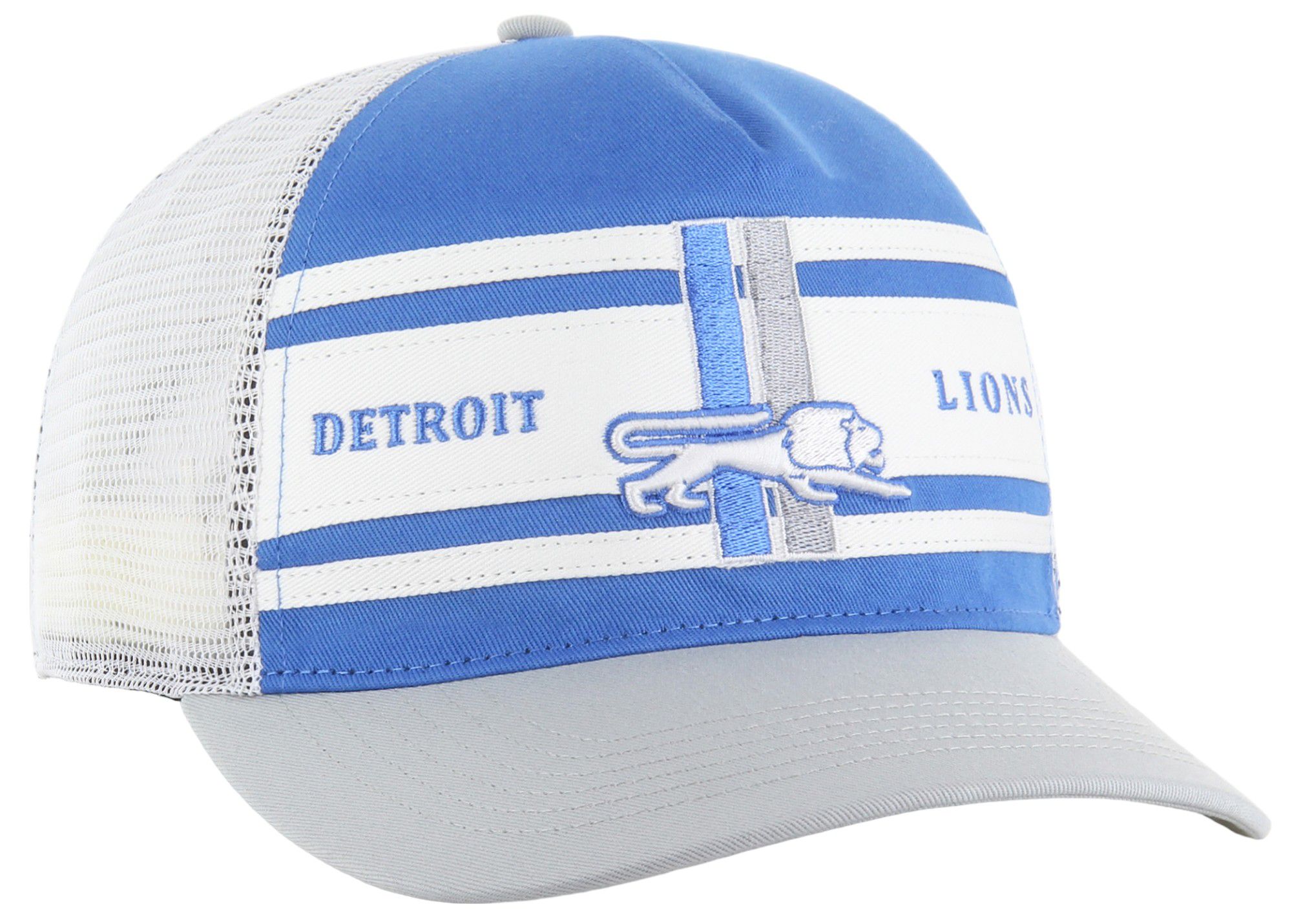 '47 Men's Detroit Lions Super Stripe Hitch Blue Throwback Adjustable Hat product image