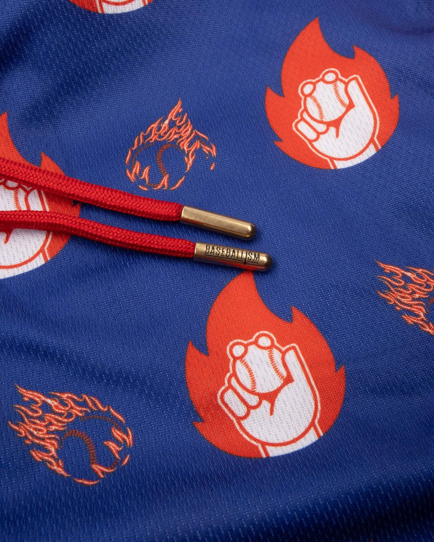 Baseballism Men's Flame Thrower Diamond Air Mesh Shorts product image