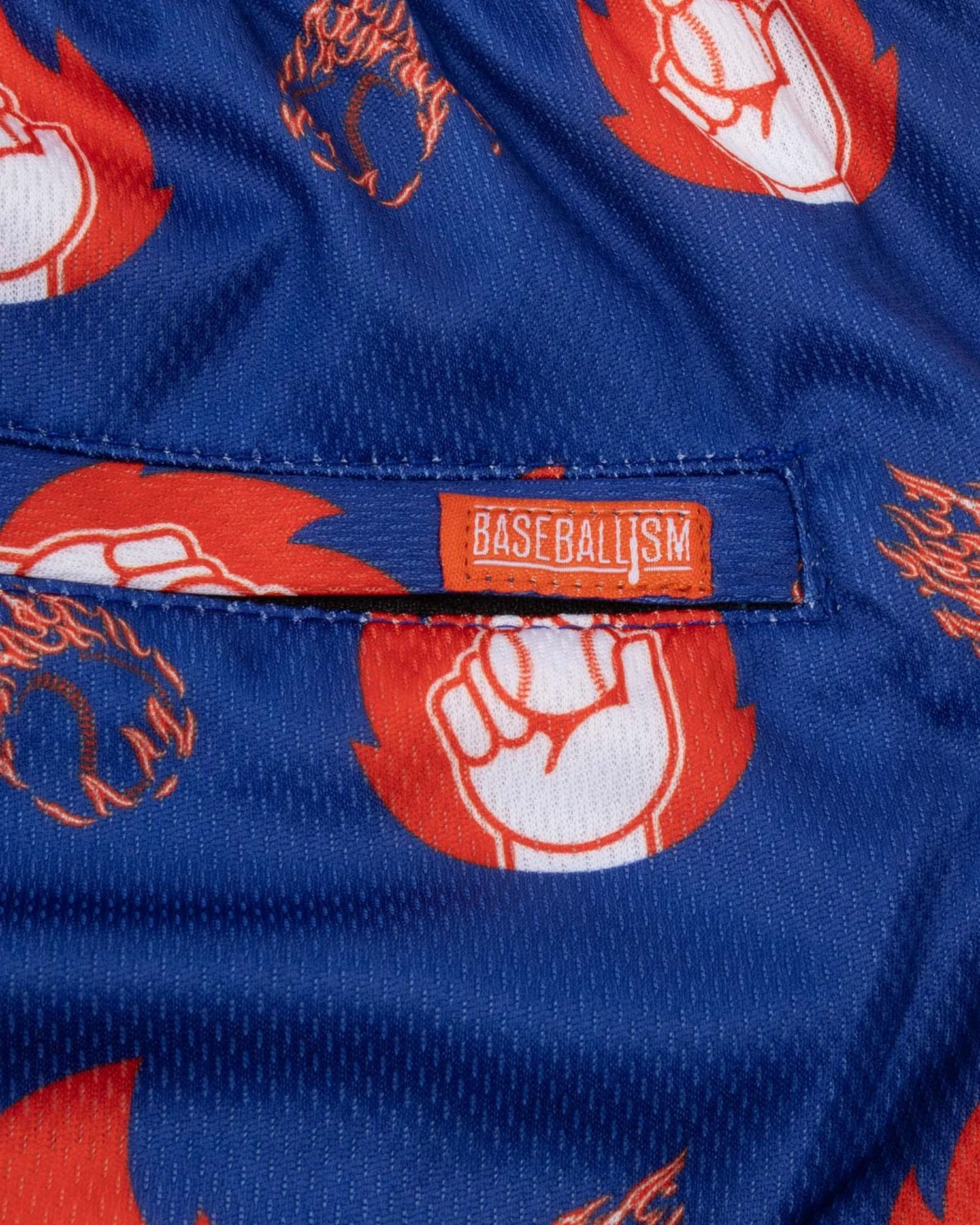 Baseballism Men's Flame Thrower Diamond Air Mesh Shorts product image