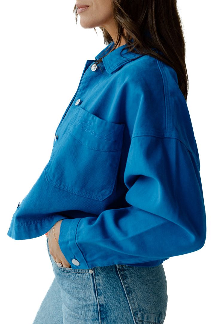 Gameday Social Women's Florida Gators Cropped Twill Jacket product image