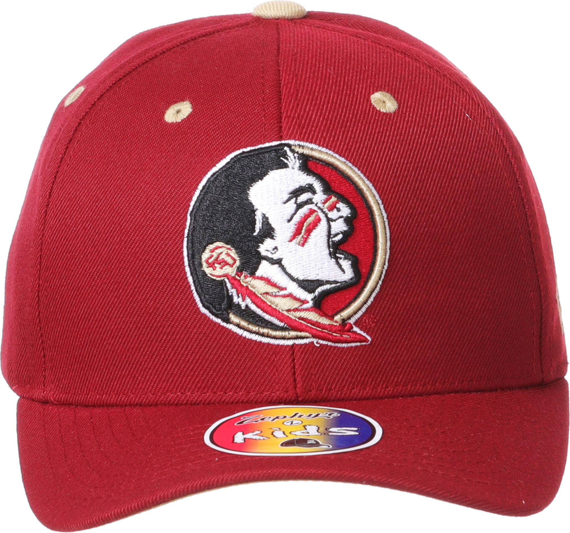 Zephyr Youth Florida State Seminoles Garnet Camp Adjustable Hat product image