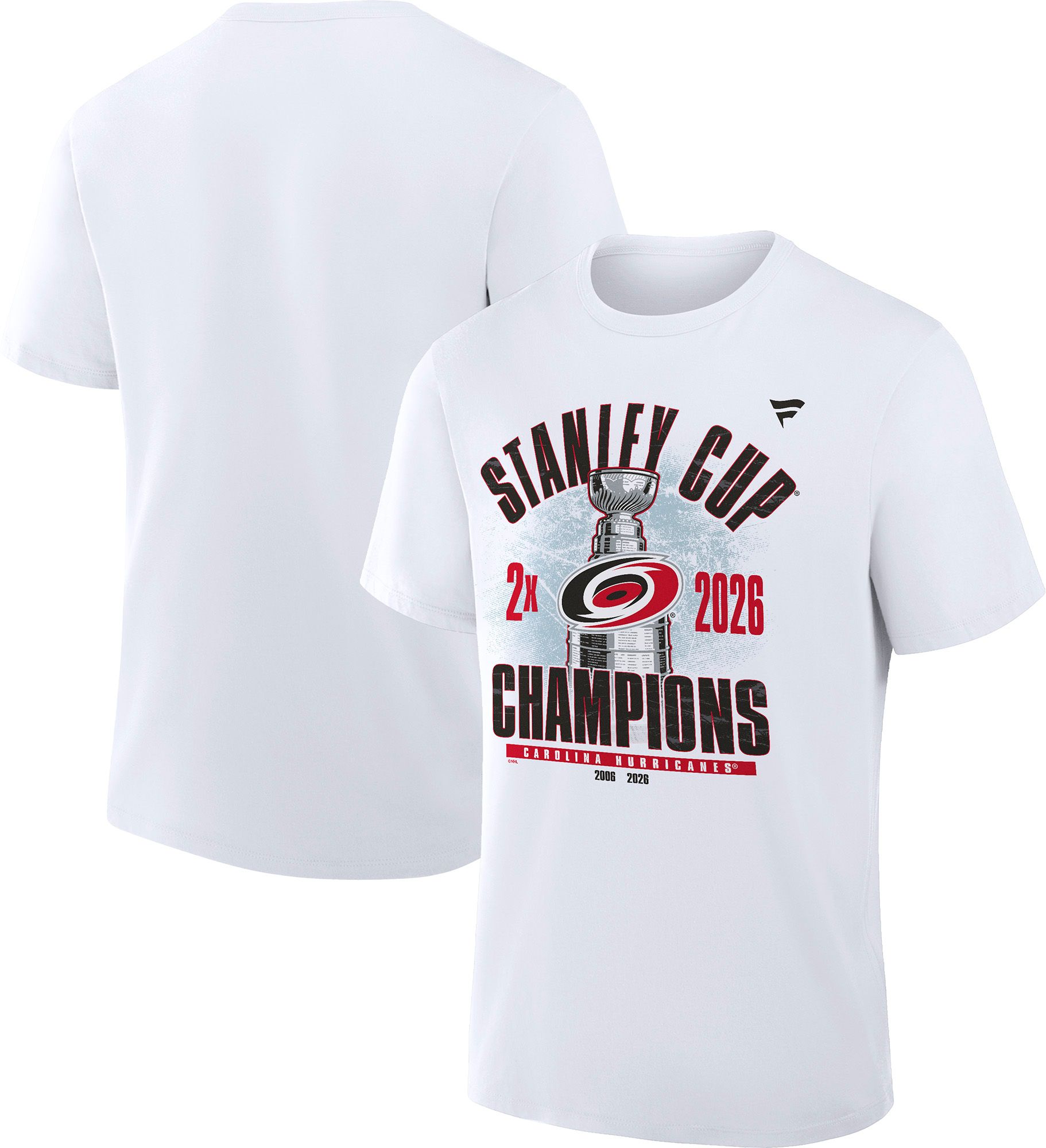 NHL Adult Carolina Hurricanes 2026 Stanley Cup Champions Multi-Champs T-Shirt product image