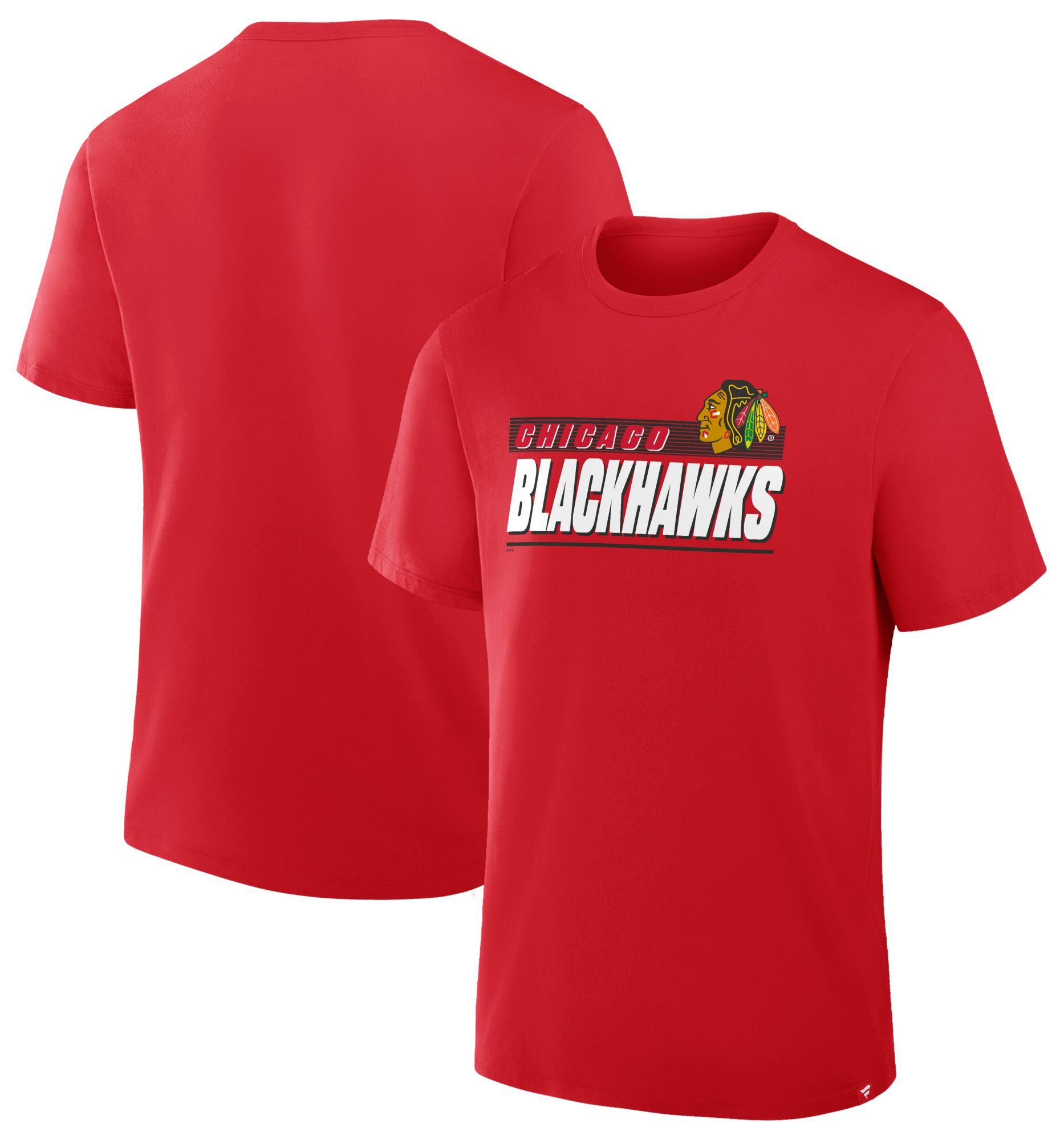 NHL Men's Chicago Blackhawks Red Wordmark Logo Short Sleeve T-Shirt product image