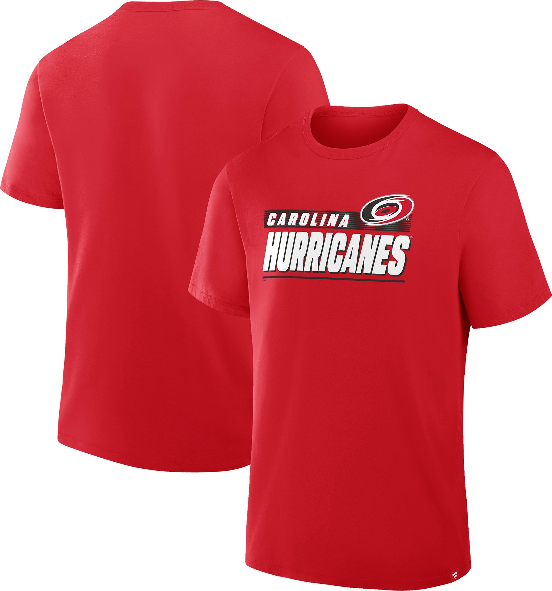 NHL Men's Carolina Hurricanes Red Wordmark Logo Short Sleeve T-Shirt product image