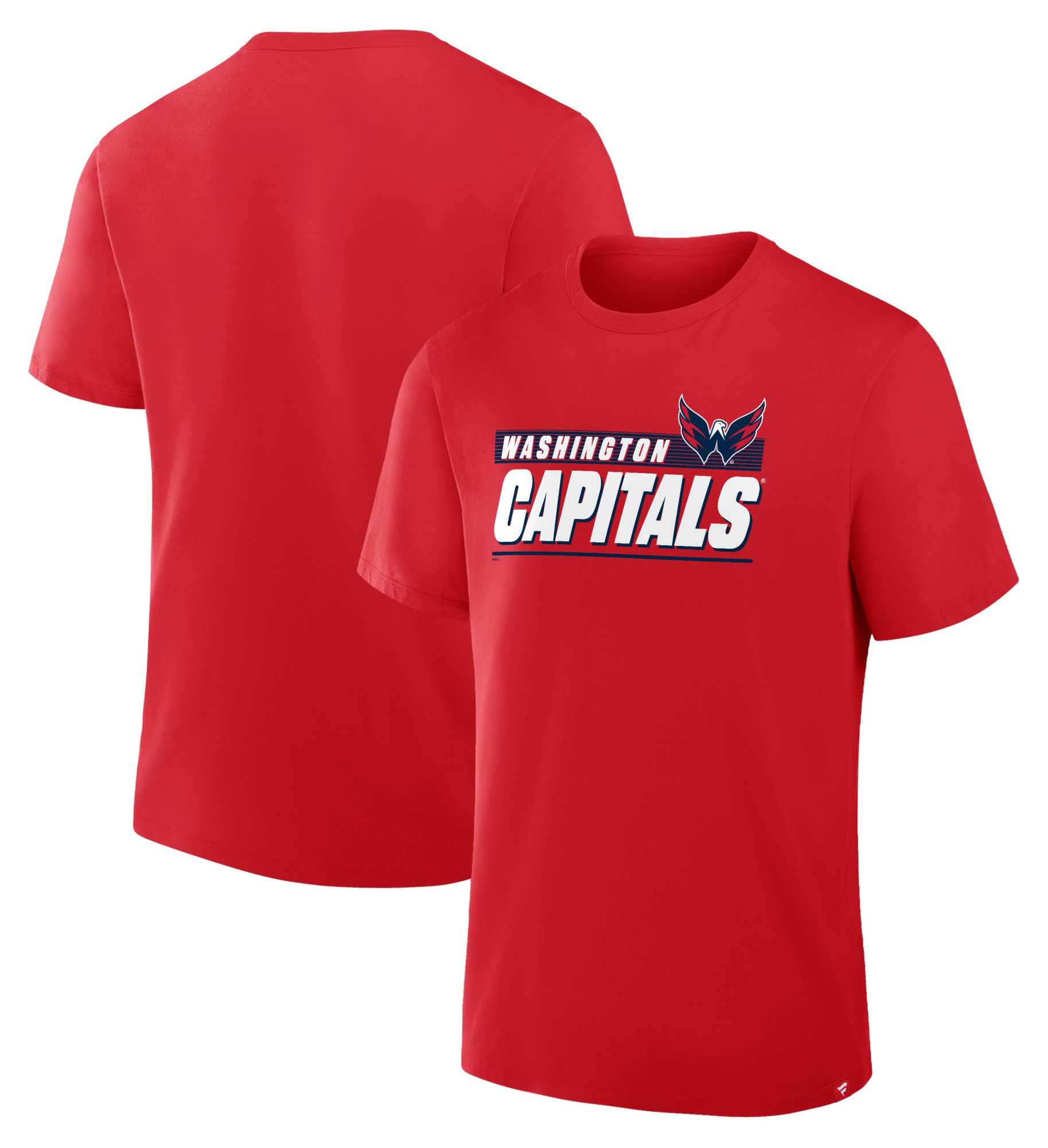 NHL Men's Washington Capitals Red Wordmark Logo Short Sleeve T-Shirt product image