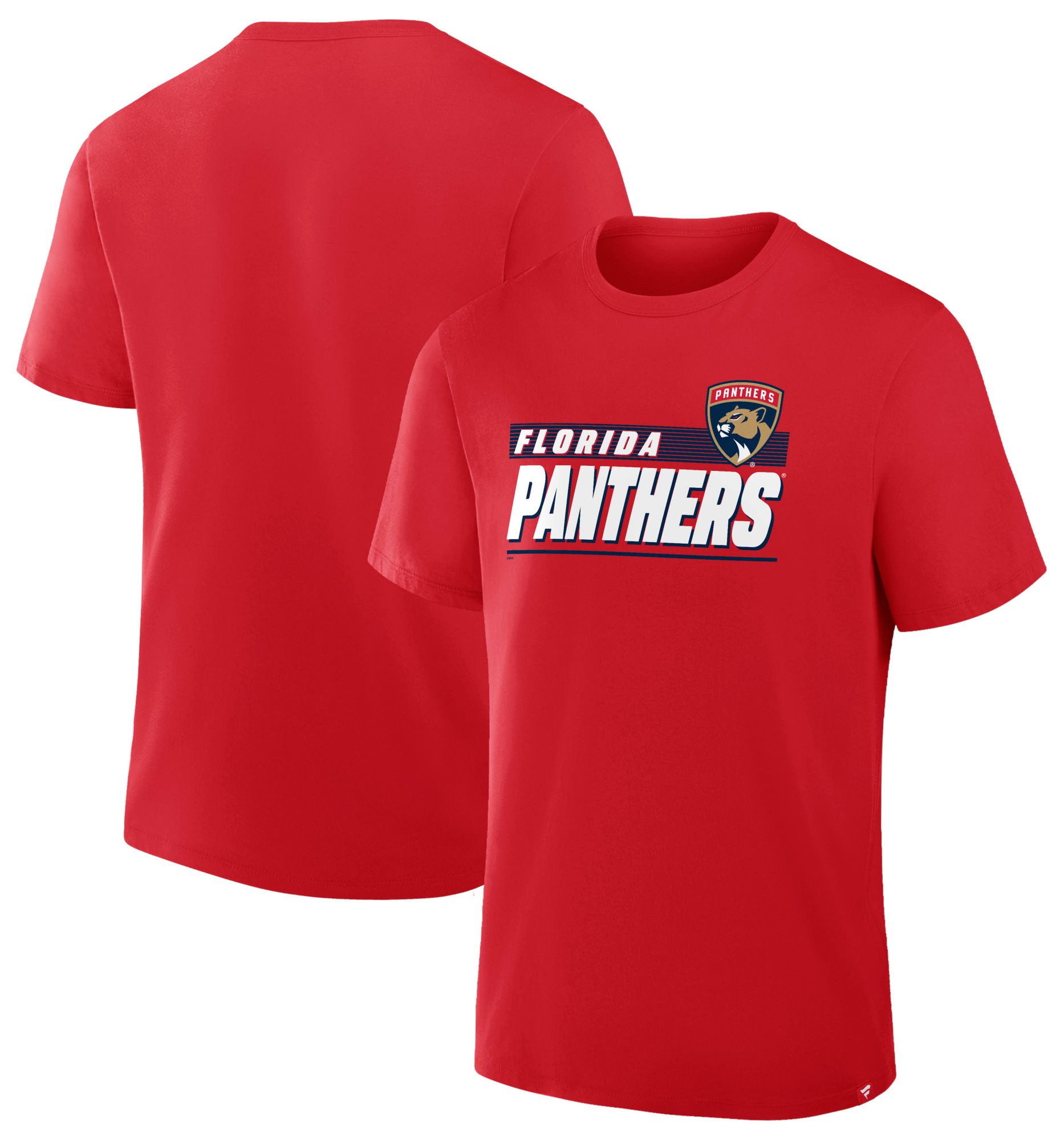 NHL Men's Florida Panthers Red Wordmark Logo Short Sleeve T-Shirt product image