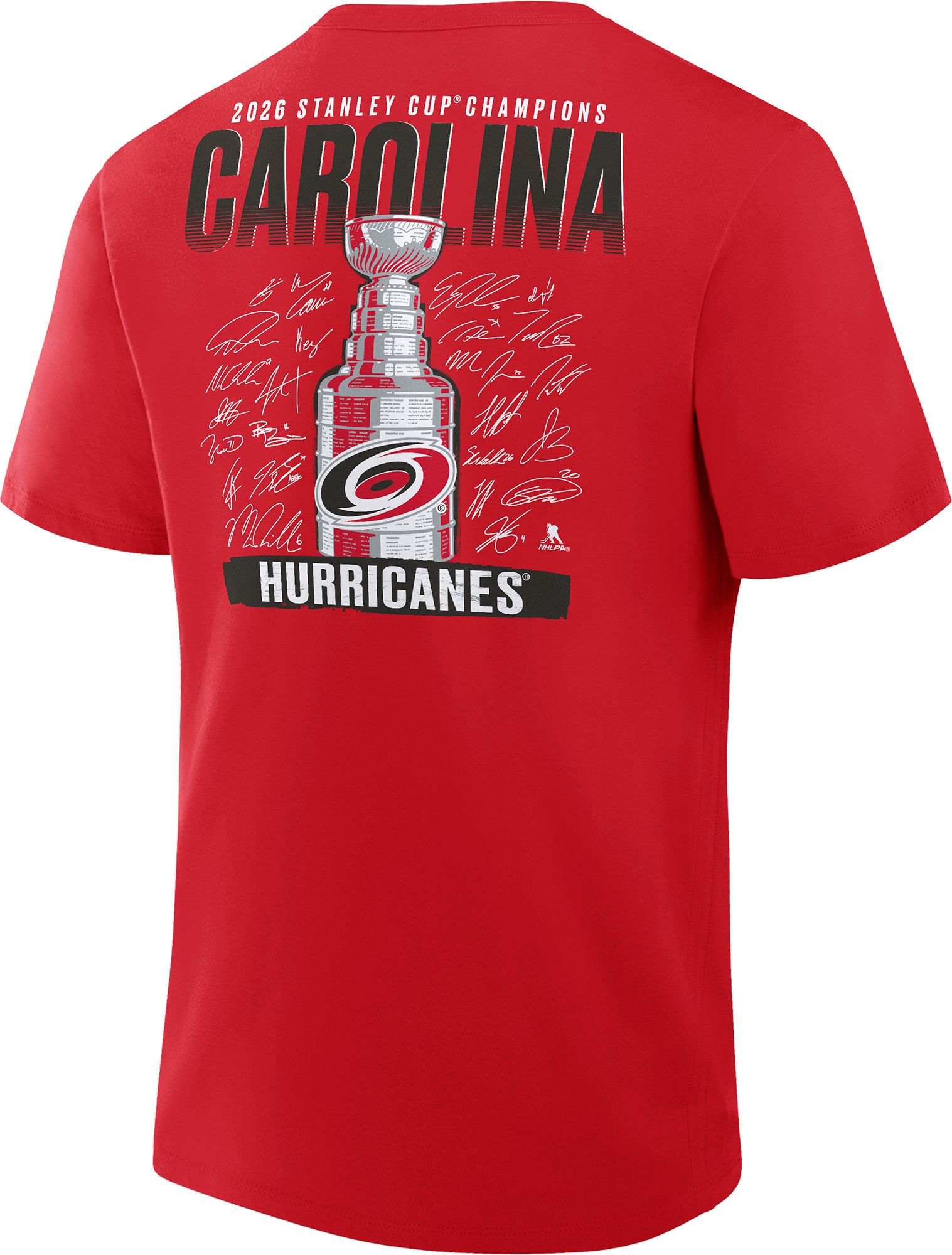 NHL Adult Carolina Hurricanes 2026 Stanley Cup Champions Signature Roster T-Shirt product image