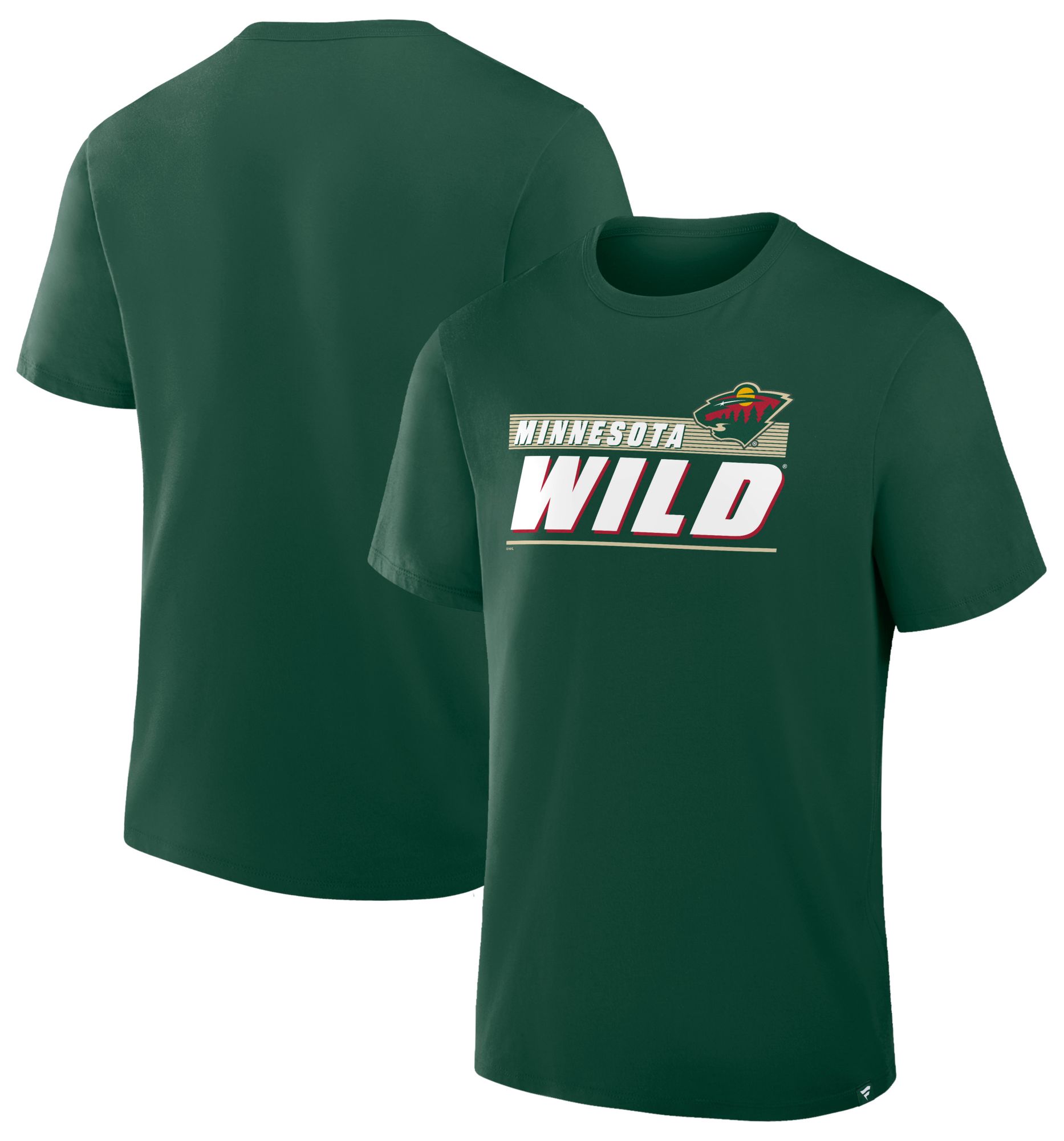 NHL Men's Minnesota Wild Green Wordmark Logo Short Sleeve T-Shirt product image
