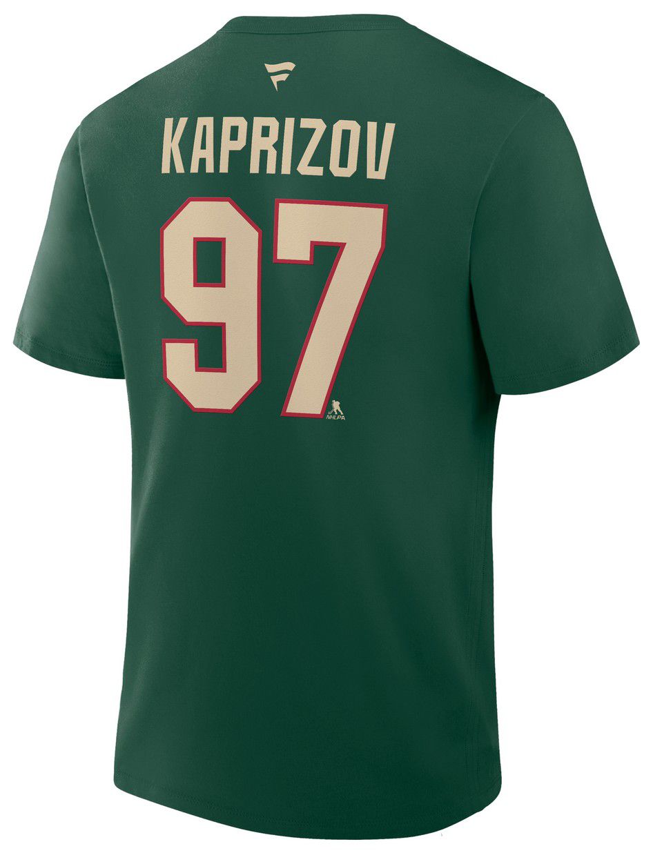 NHL Men's Minnesota Wild Kirill Kaprizov #97 Green T-Shirt product image