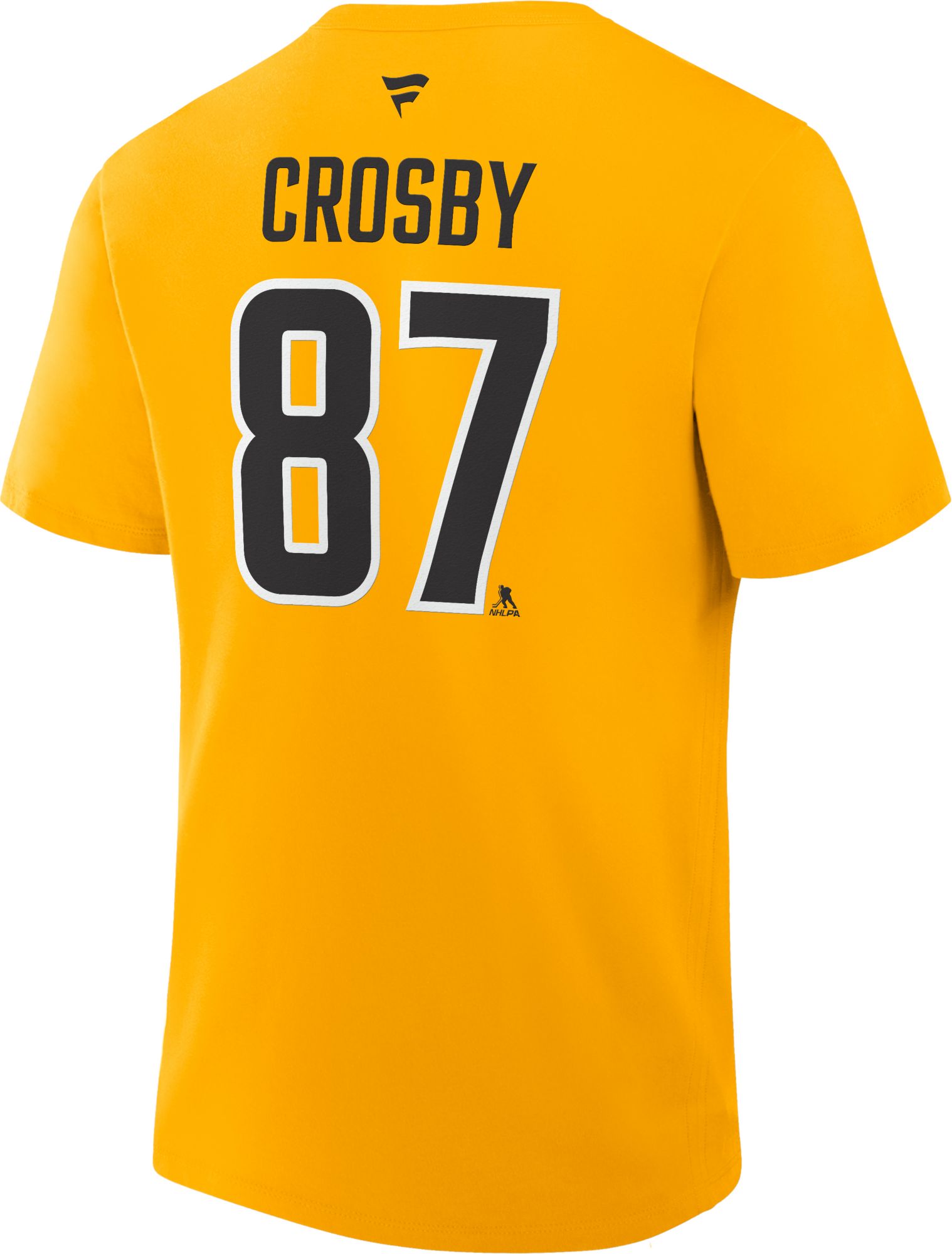 NHL Men's Pittsburgh Penguins Sidney Crosby #87 Yellow Gold Alternate T-Shirt product image