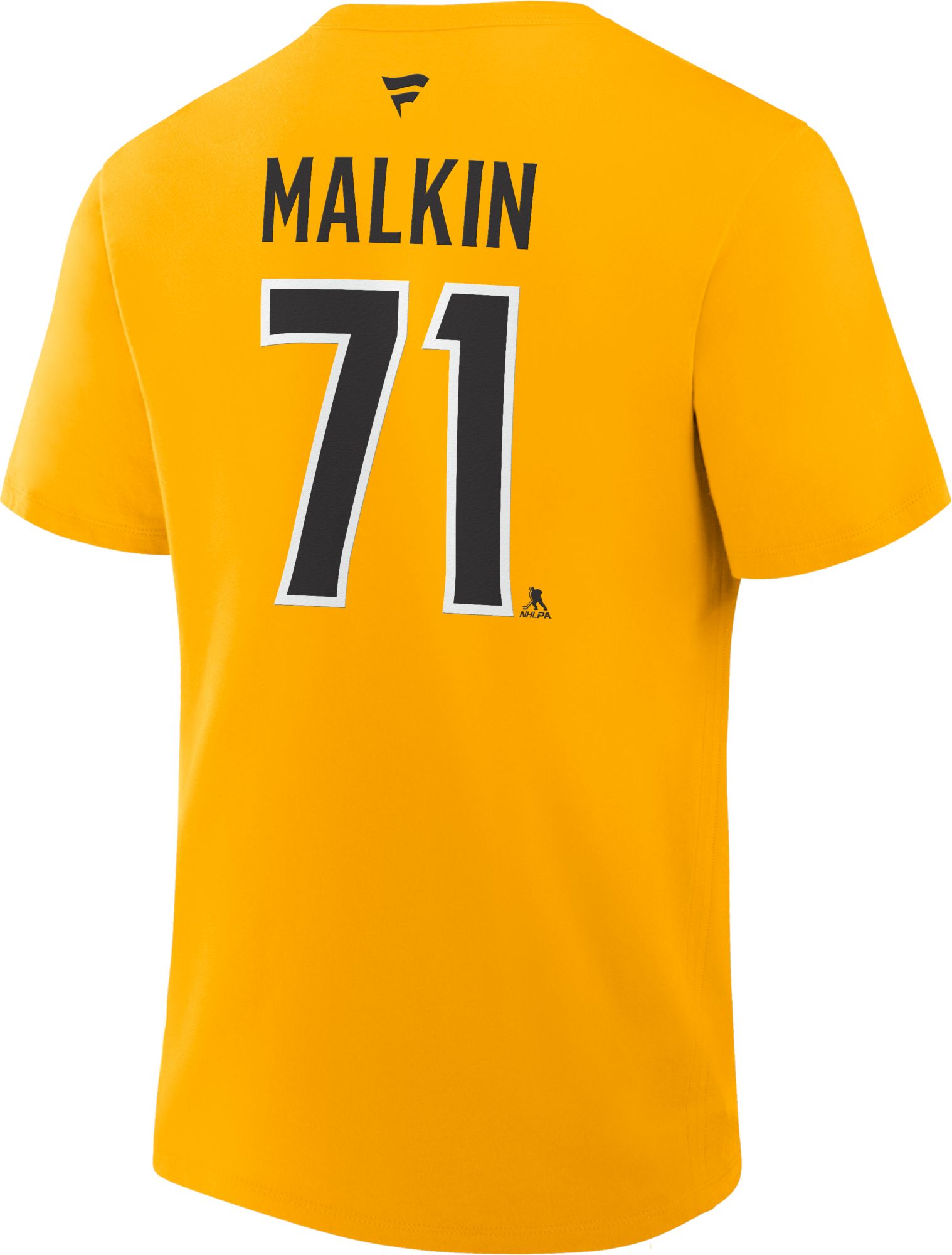 NHL Men's Pittsburgh Penguins Evgeni Malkin #71 Yellow Gold Alternate T-Shirt product image