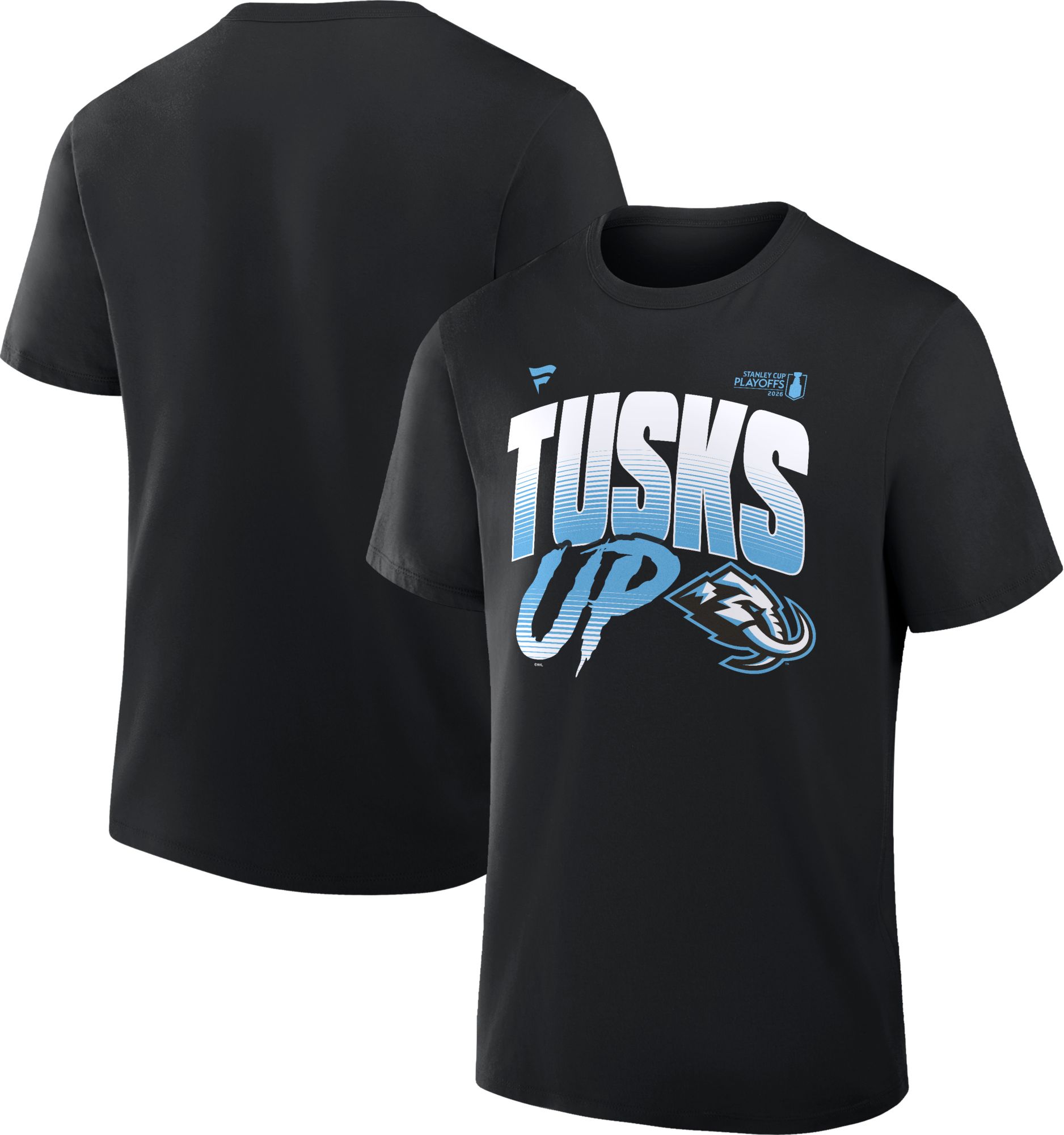NHL Adult Utah Mammoth 2026 Playoffs 'Tusks Up' Black T-Shirt product image