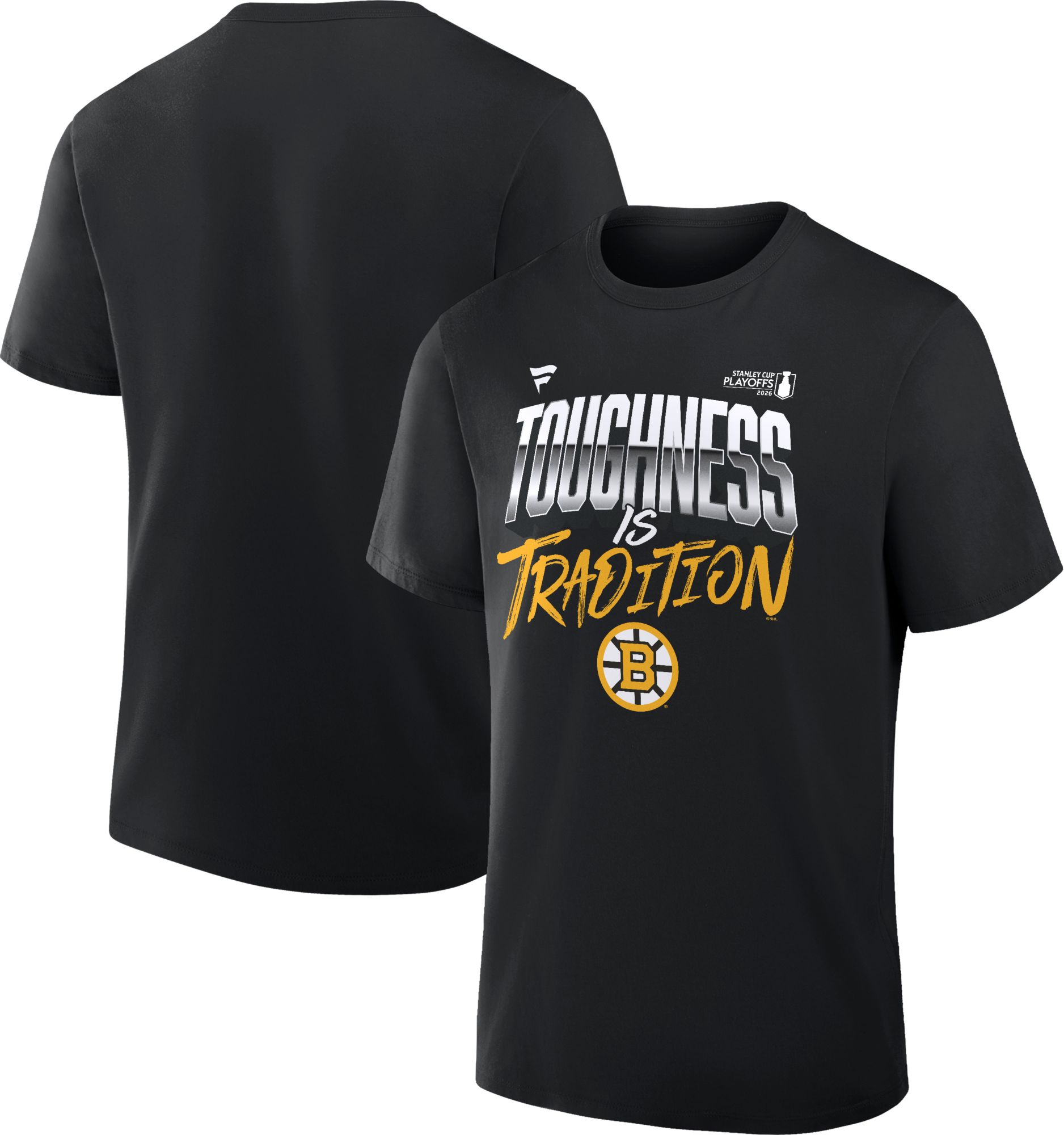 NHL Adult Boston Bruins 2026 Playoffs 'Toughness is Tradition' Black T-Shirt product image