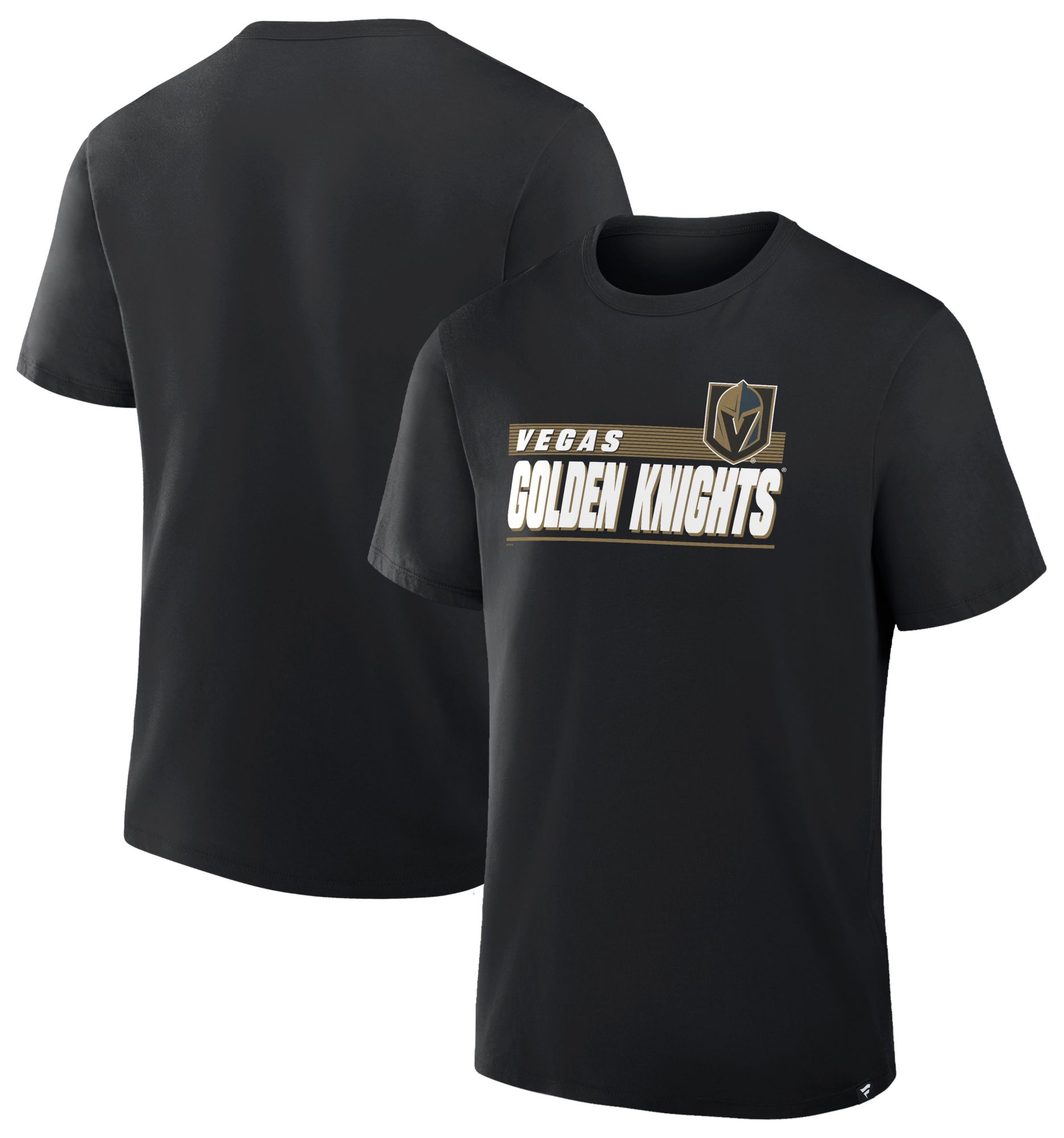 NHL Men's Vegas Golden Knights Black Wordmark Logo Short Sleeve T-Shirt product image