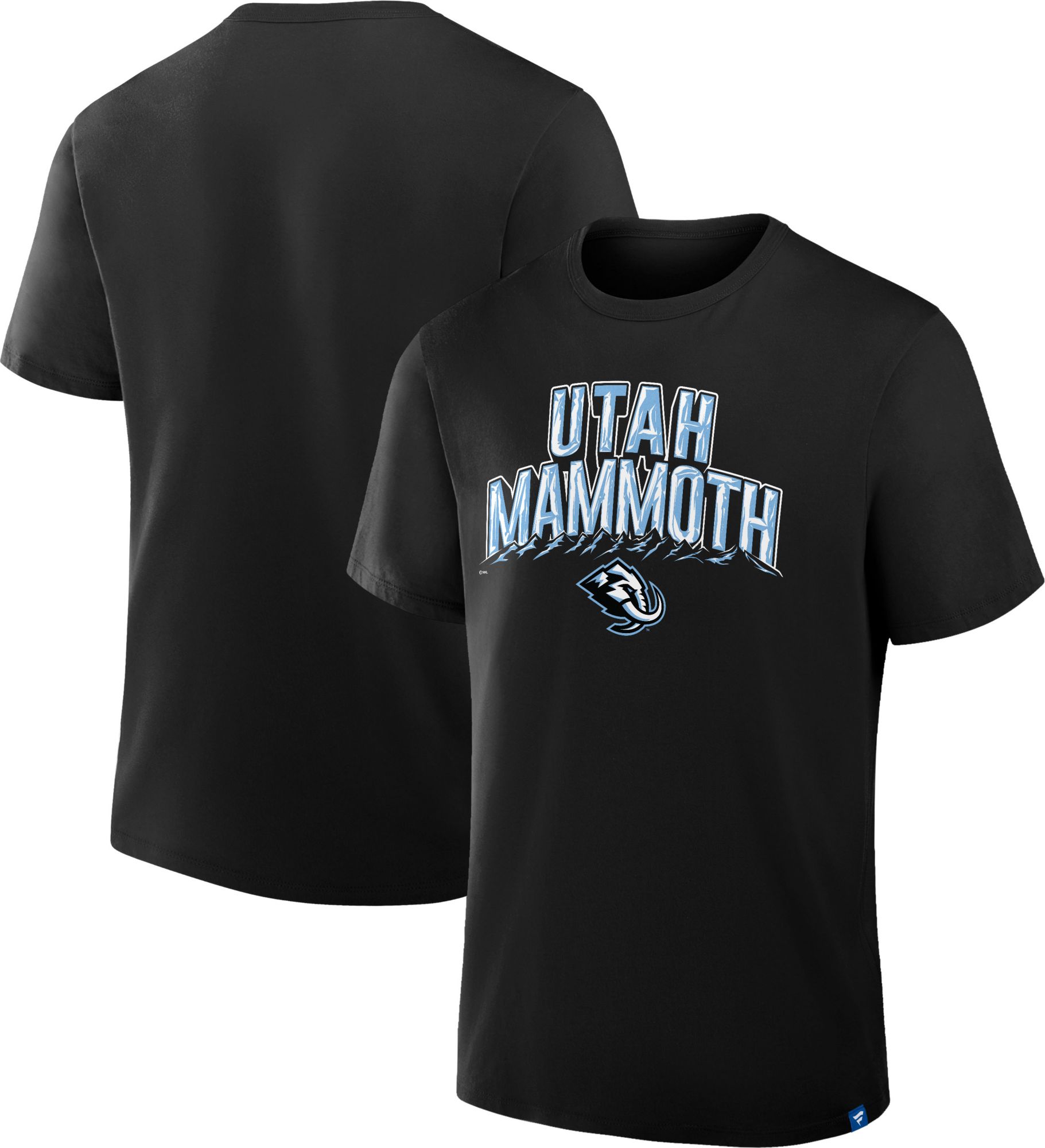 NHL Men's Utah Mammoth Black Logo Lockup T-Shirt product image