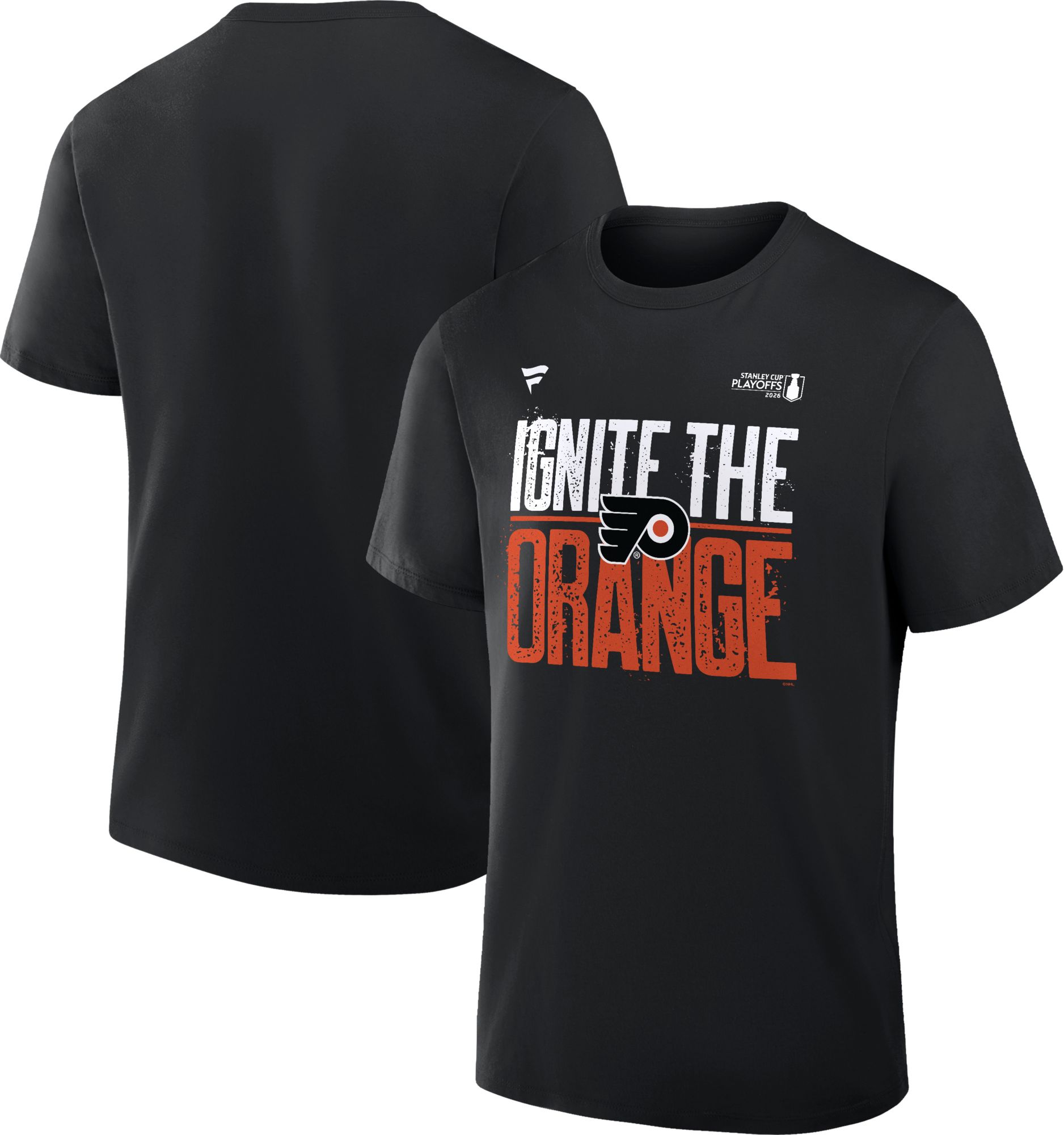 NHL Adult Philadelphia Flyers 2026 Playoffs 'Ignite the Orange' Black T-Shirt product image