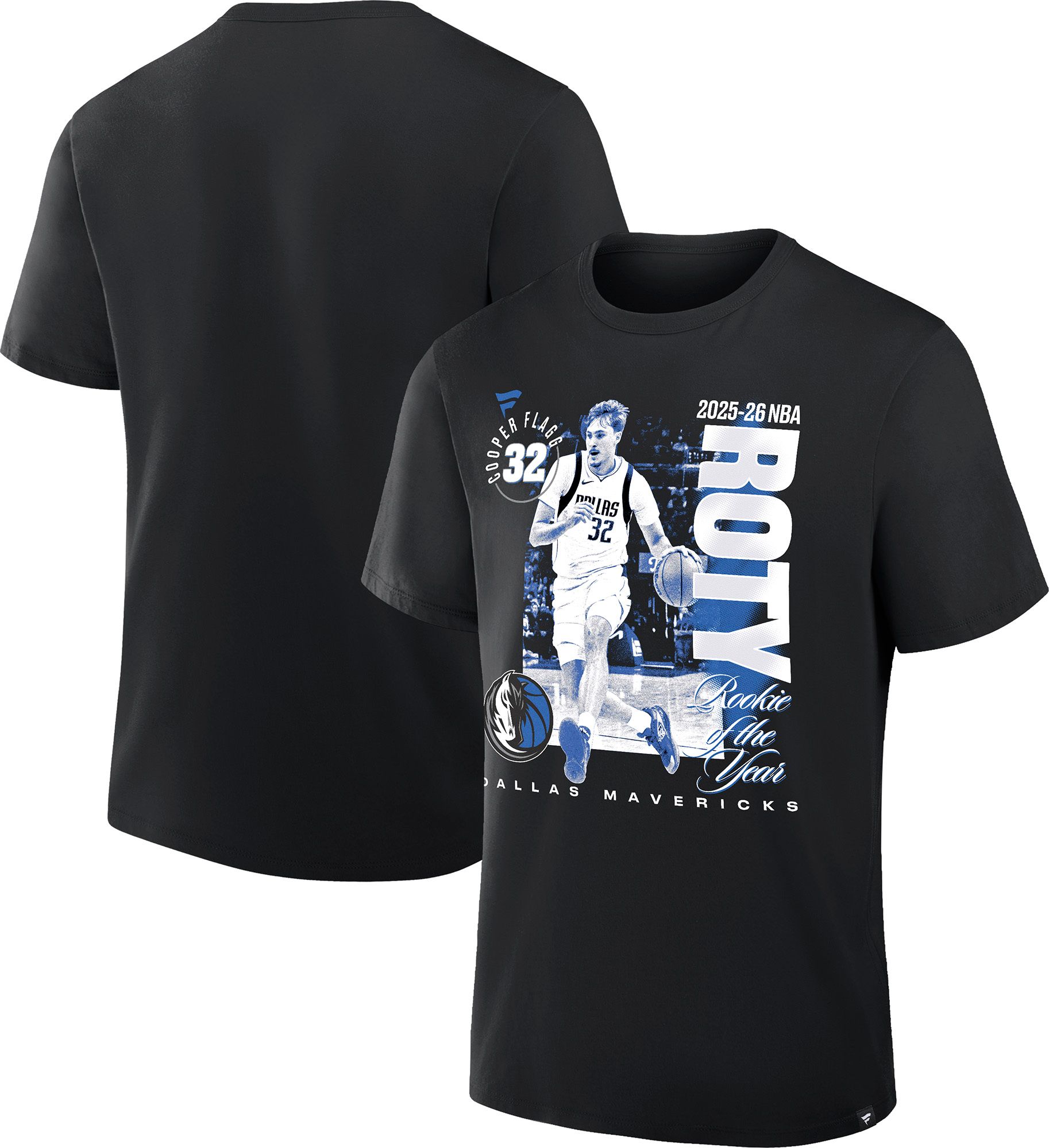 NBA Adult Dallas Mavericks 2025-26 NBA Rookie of the Year Cooper Flagg T-Shirt product image
