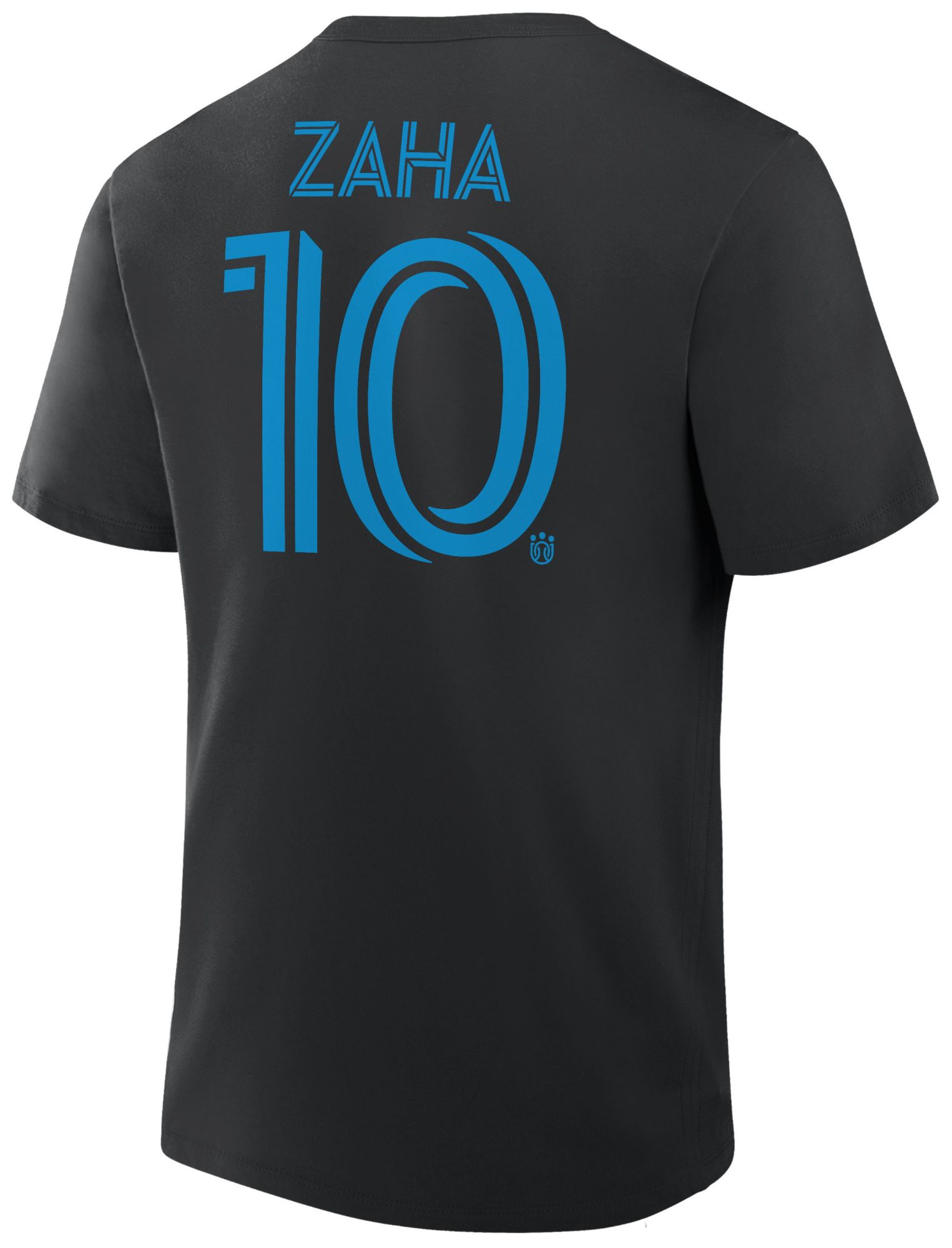 MLS Men's Charlotte FC Wilfried Zaha #10 Black T-Shirt product image