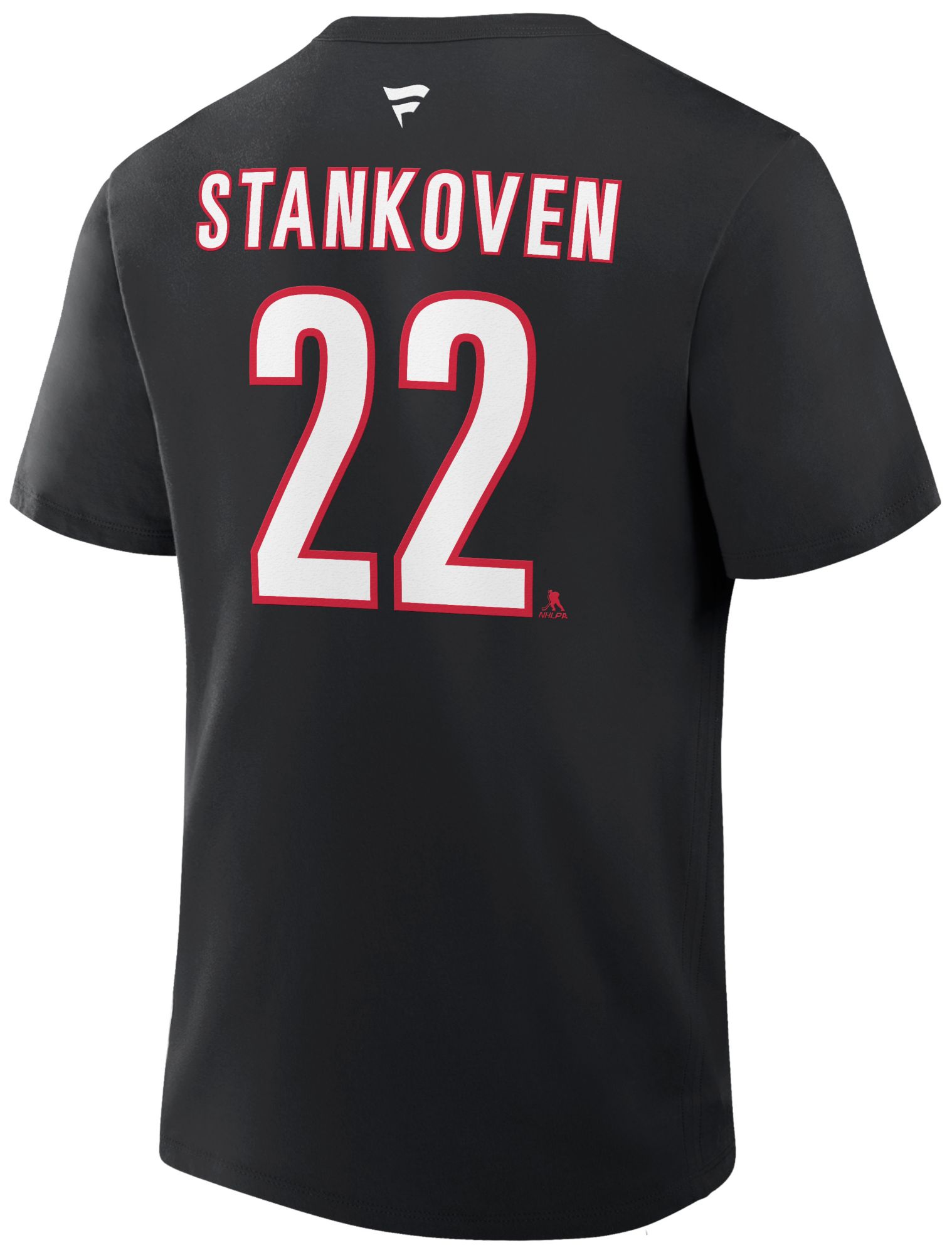 NHL Men's Carolina Hurricanes Black Logan Stankoven #22 T-Shirt product image