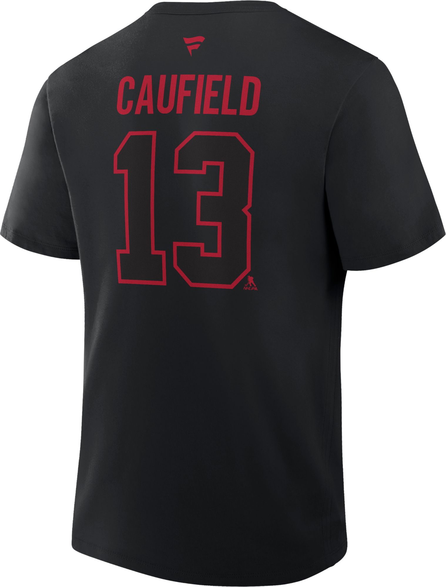 NHL Men's Montreal Canadiens Cole Caufield #13 Black T-Shirt product image
