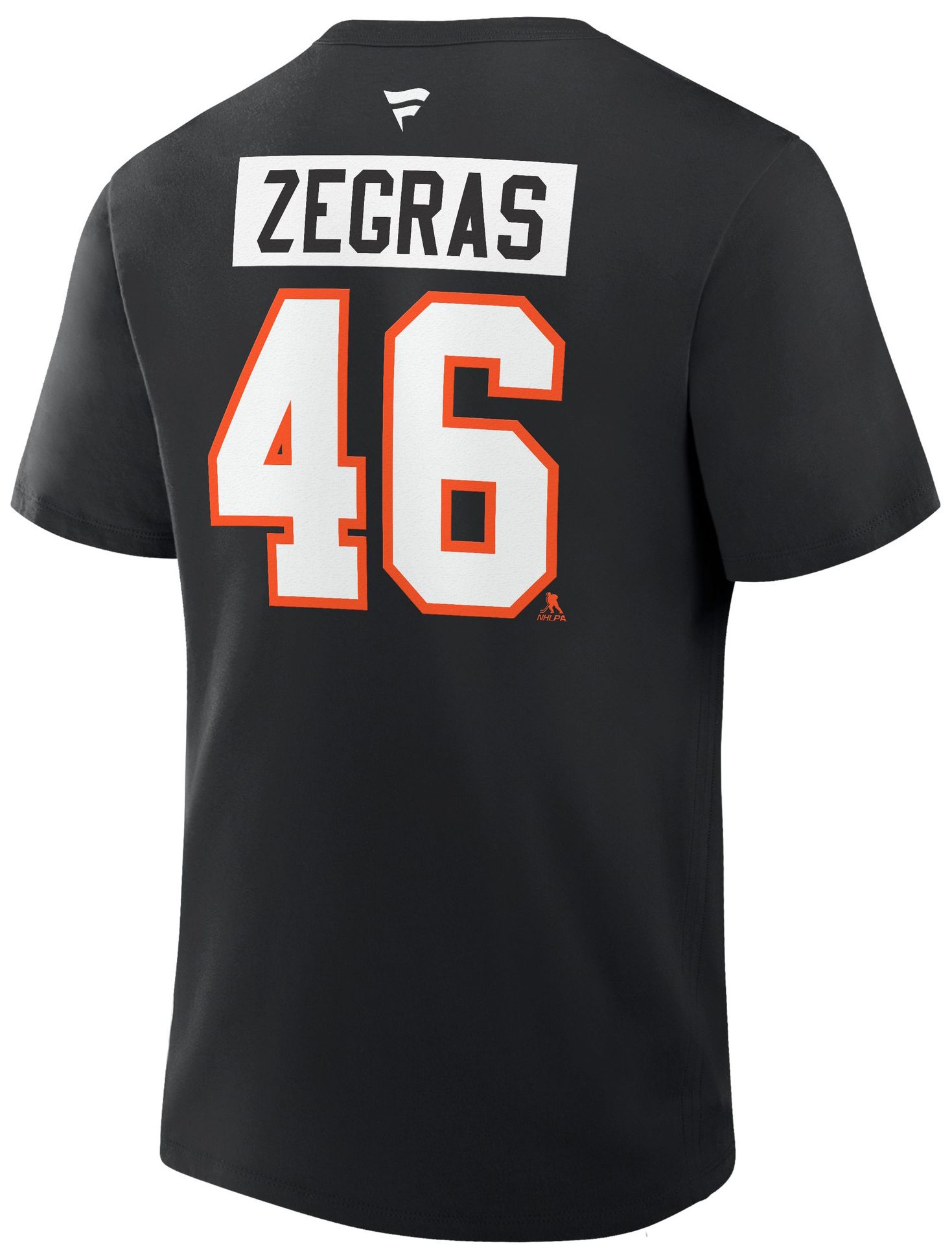 NHL Men's Philadelphia Flyers Black Trevor Zegras #46 T-Shirt product image