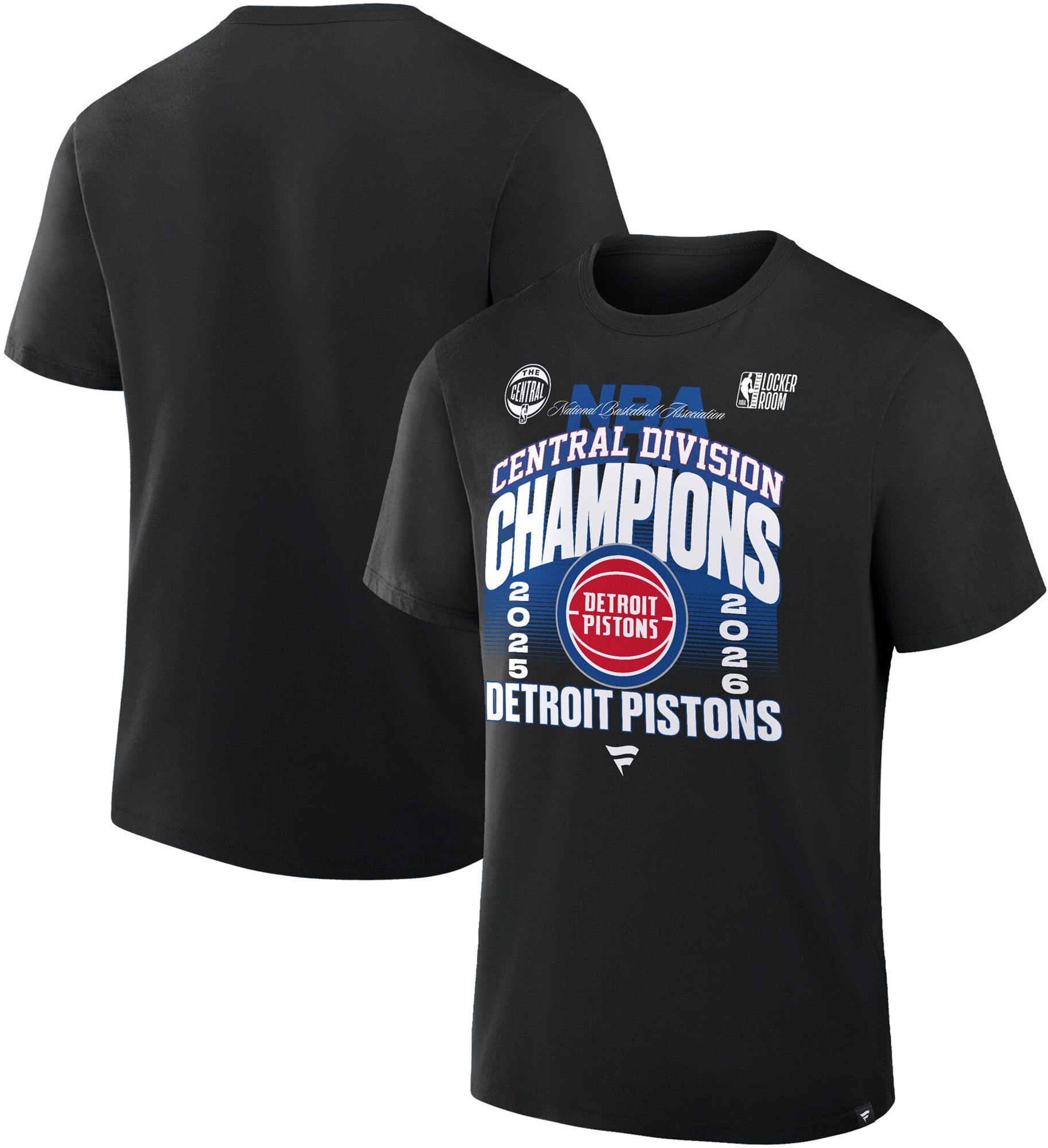 NBA Adult Detroit Pistons 2025-26 Central Division Champions T-Shirt product image