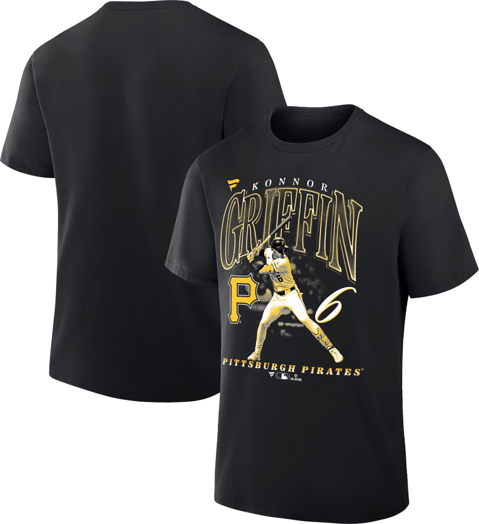Fanatics Men's Pittsburgh Pirates Black Konnor Griffin #6 Legacy T-Shirt product image