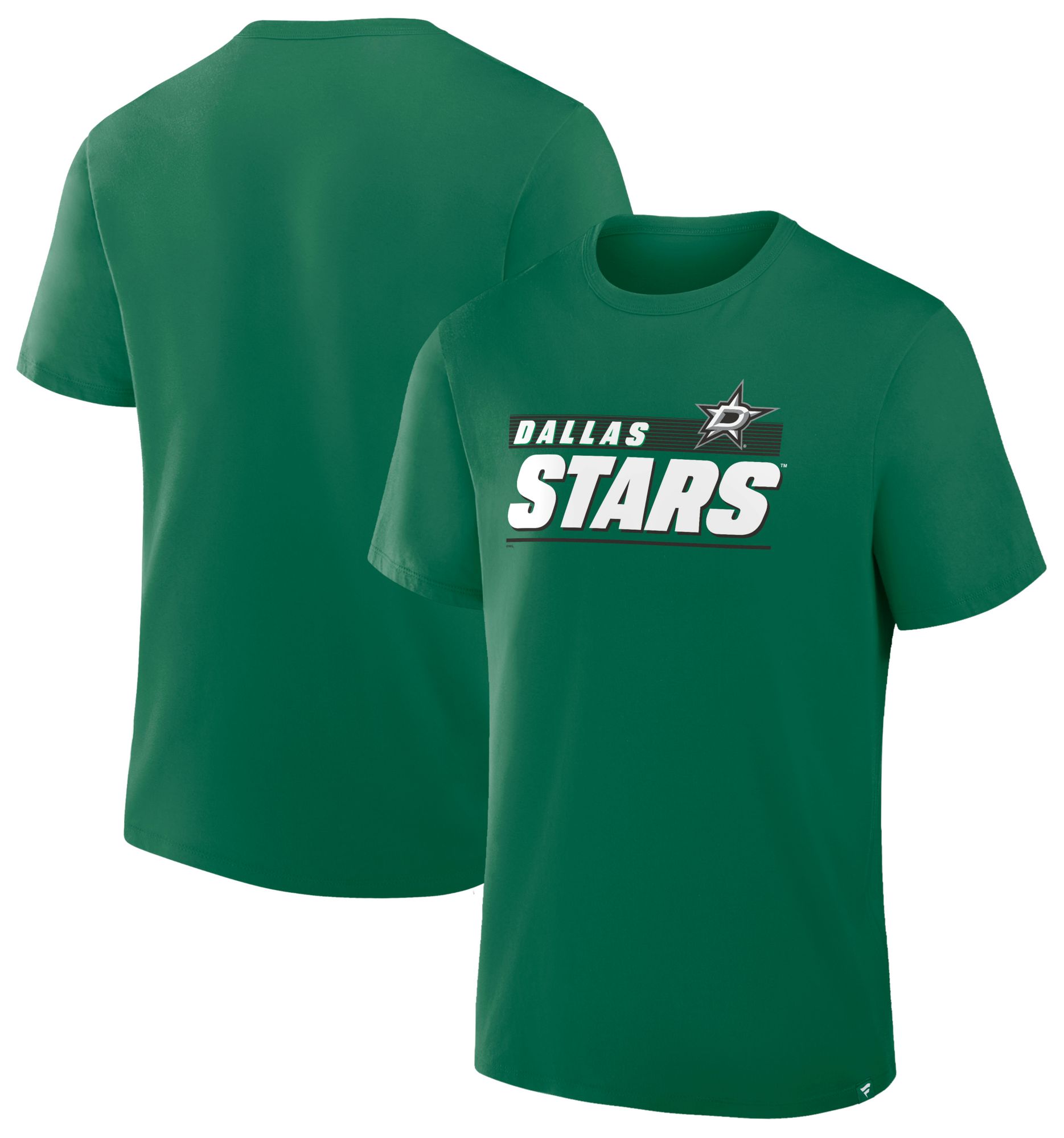 NHL Men's Dallas Stars Green Wordmark Logo Short Sleeve T-Shirt product image