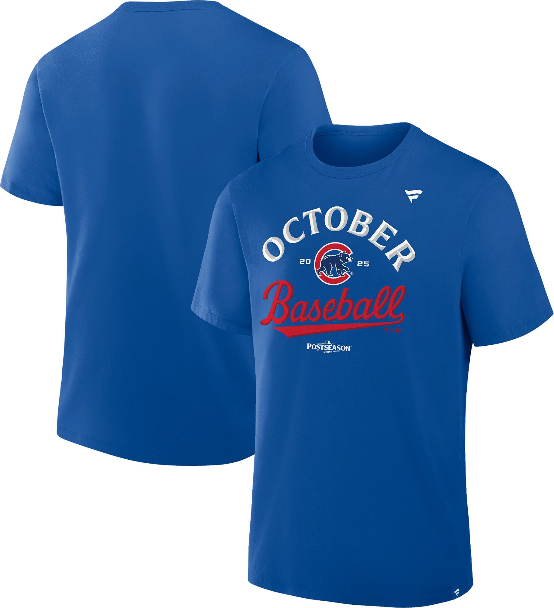 MLB Team Apparel Men's Chicago Cubs 'October Baseball' 2025 Postseason Participant Locker Room T-Shirt product image