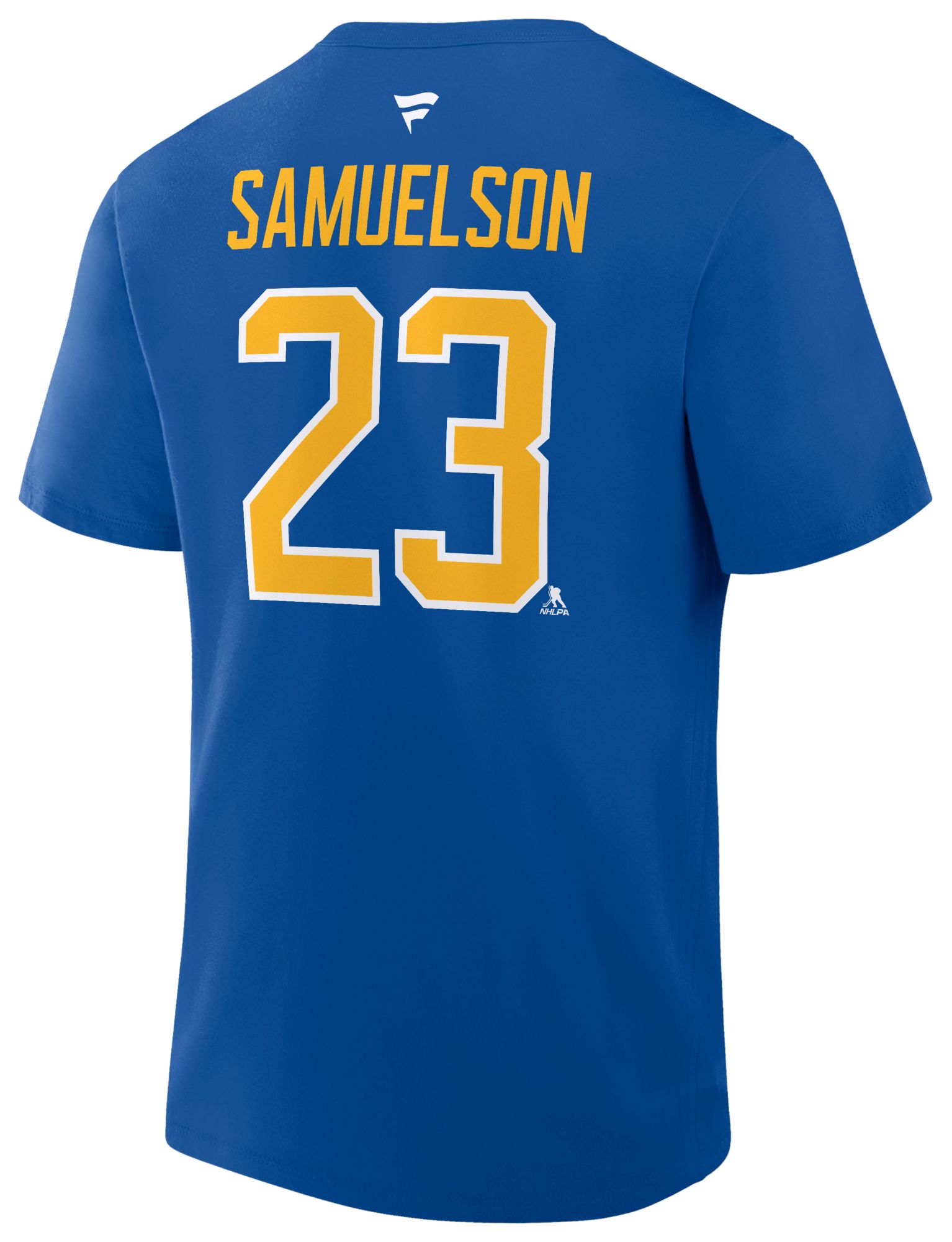 NHL Men's Buffalo Sabres Deep Royal Mattias Samuelsson #23 T-Shirt product image