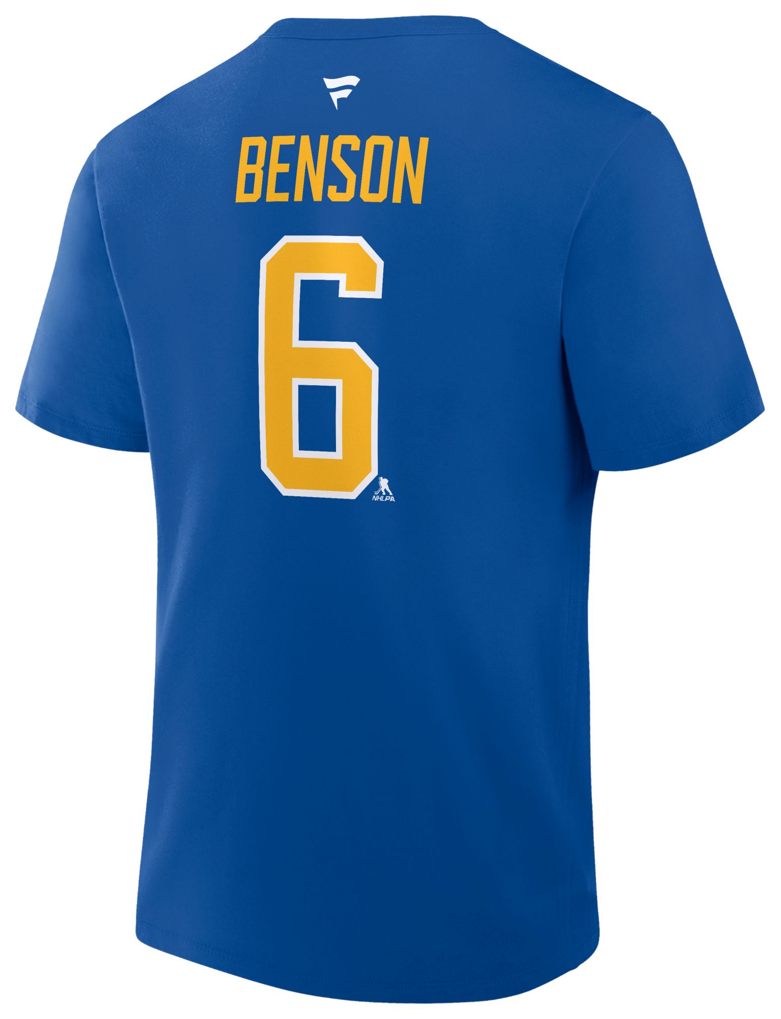 NHL Men's Buffalo Sabres Deep Royal Zach Benson #6 T-Shirt product image