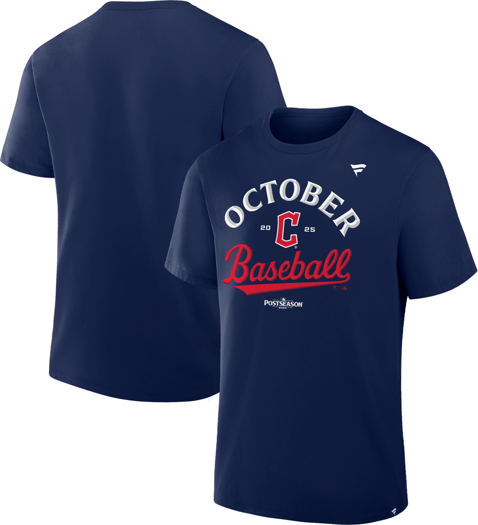 MLB Team Apparel Men's Cleveland Guardians 'October Baseball' 2025 Postseason Participant Locker Room T-Shirt product image