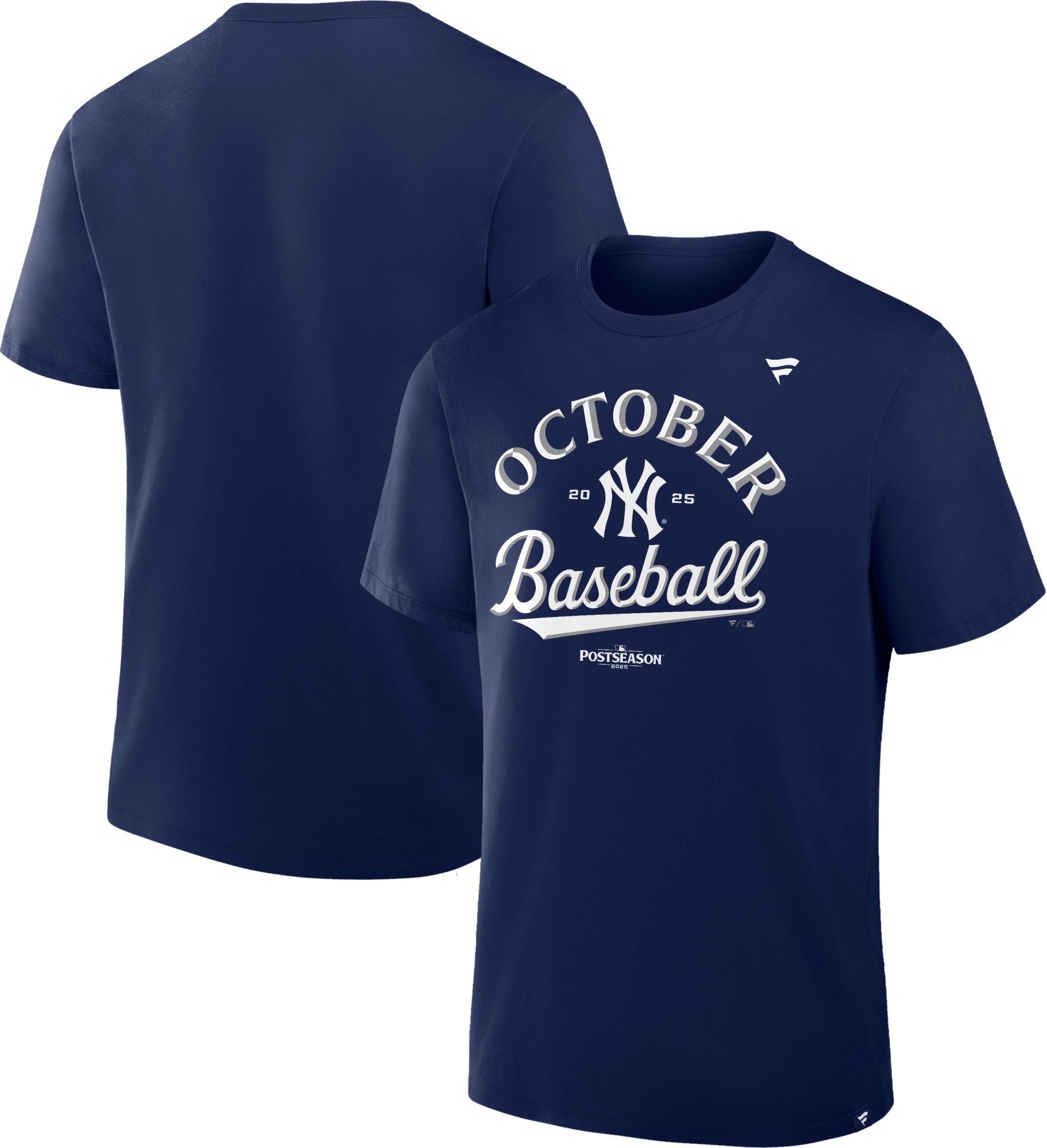 MLB Team Apparel Men's New York Yankees 'October Baseball' 2025 Postseason Participant Locker Room T-Shirt product image
