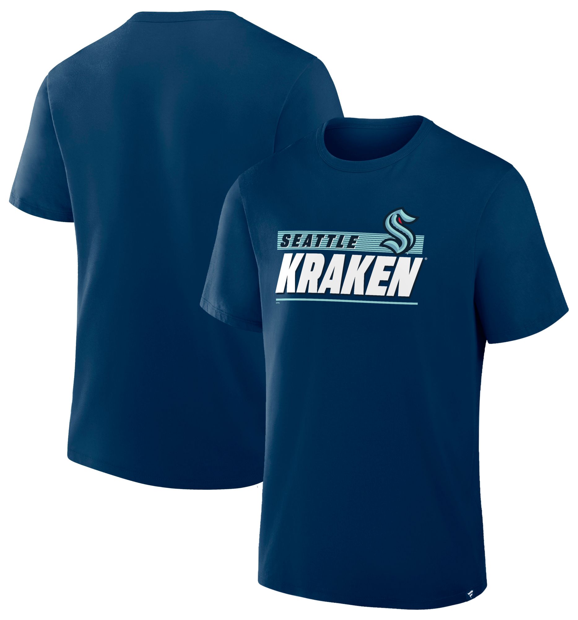NHL Men's Seattle Kraken Navy Wordmark Logo Short Sleeve T-Shirt product image