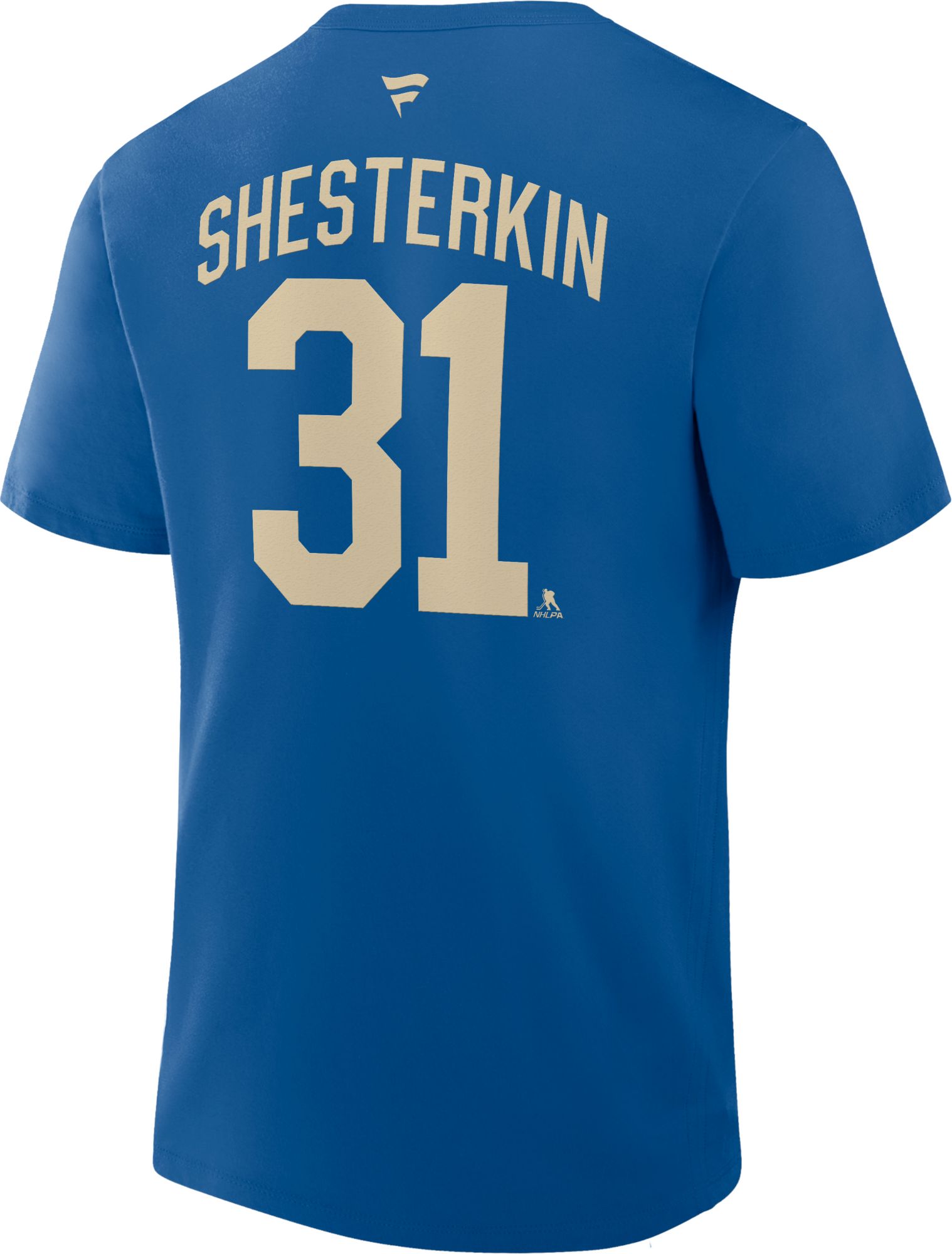 NHL Men's New York Rangers Igor Shesterkin #31 Centennial Aviator Blue Alternate T-Shirt product image