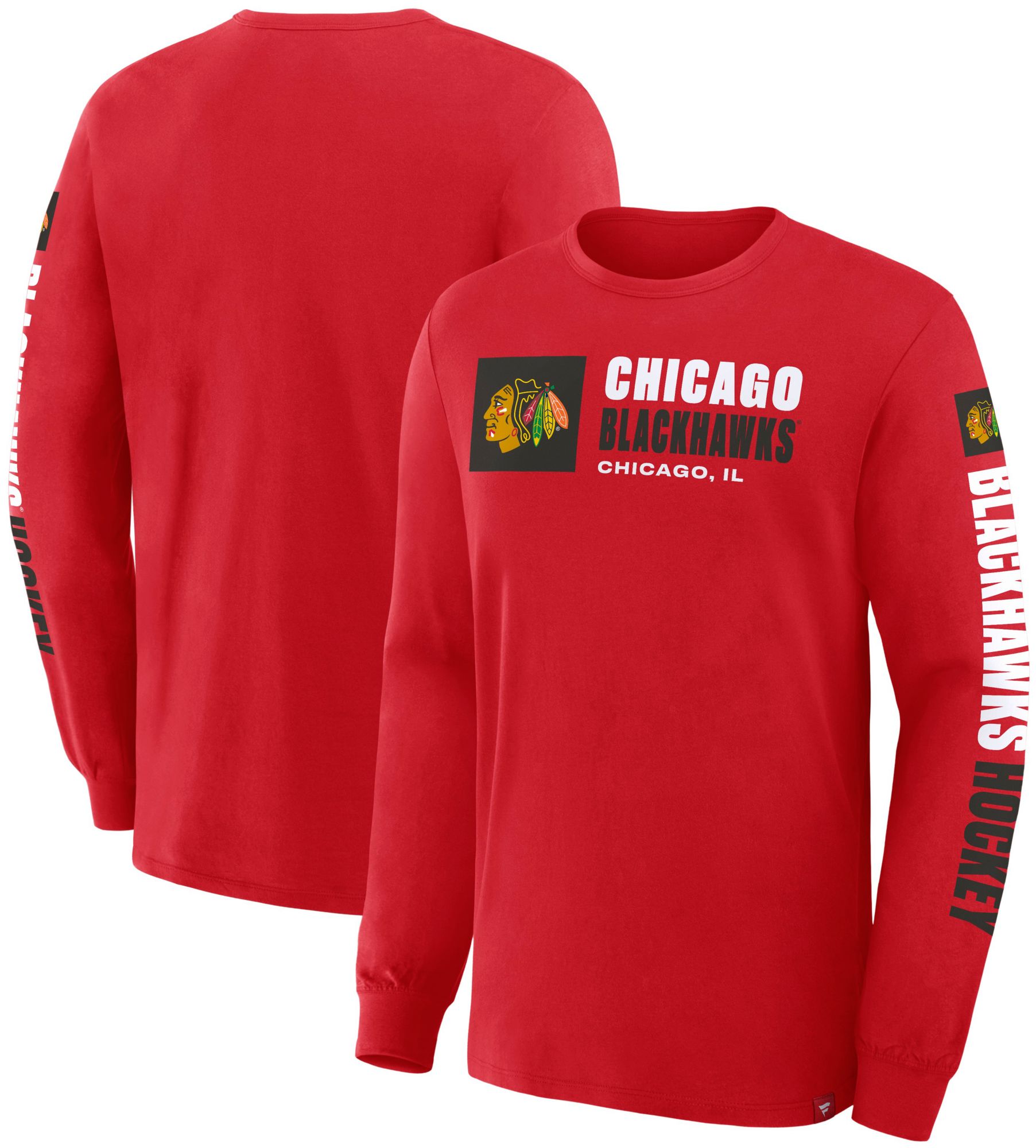 NHL Men's Chicago Blackhawks Red Legacy Long Sleeve T-Shirt product image