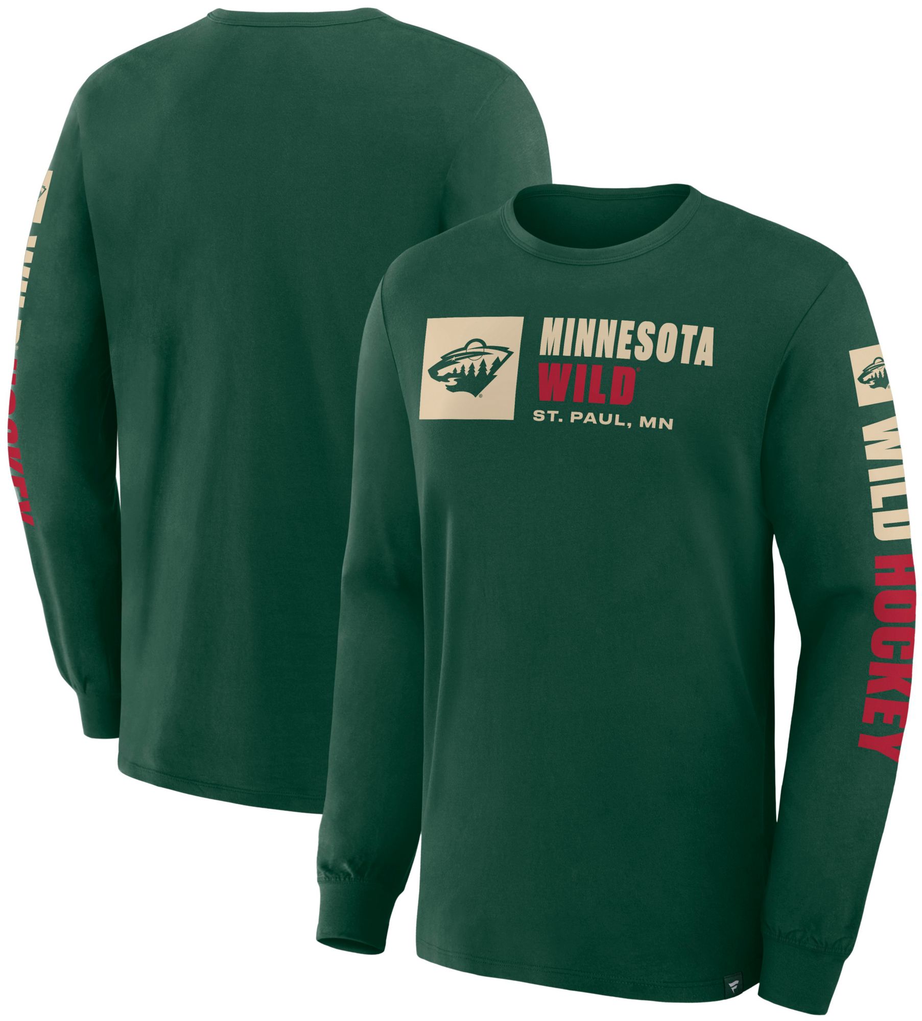 NHL Men's Minnesota Wild Green Legacy Long Sleeve T-Shirt product image